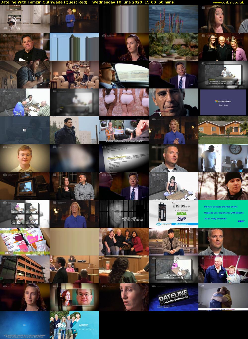 Dateline With Tamzin Outhwaite (Quest Red) Wednesday 10 June 2020 15:00 - 16:00