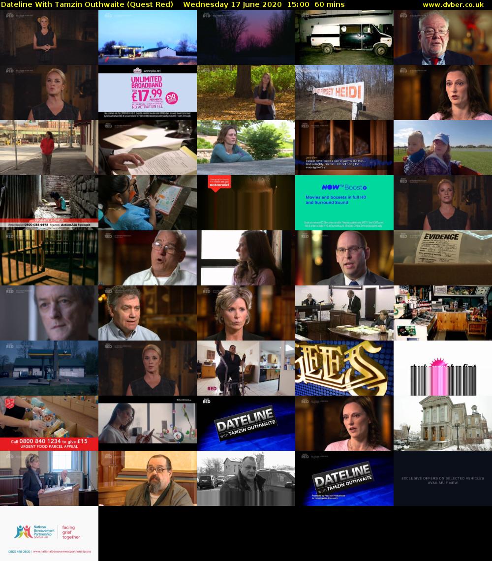 Dateline With Tamzin Outhwaite (Quest Red) Wednesday 17 June 2020 15:00 - 16:00