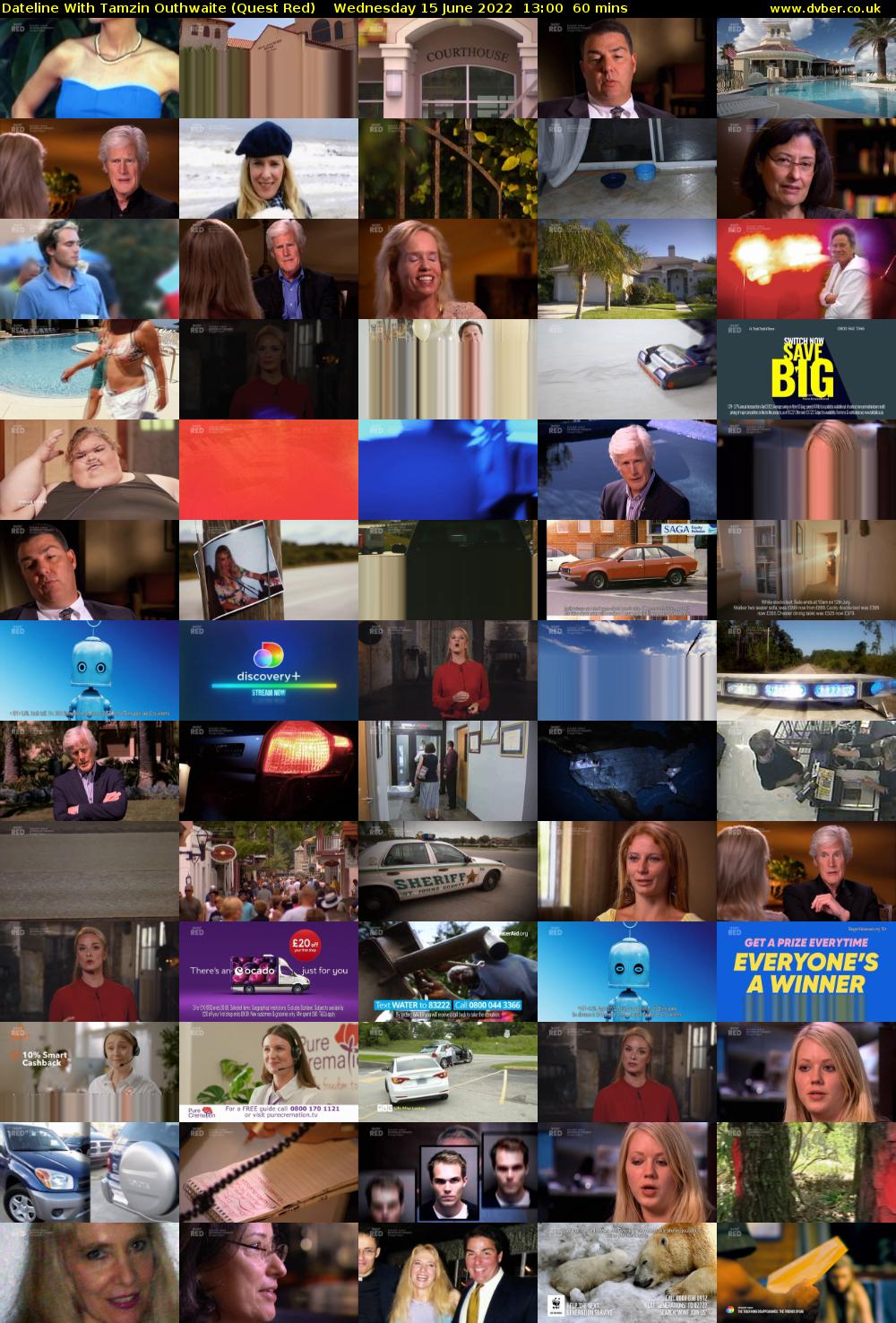 Dateline With Tamzin Outhwaite (Quest Red) Wednesday 15 June 2022 13:00 - 14:00