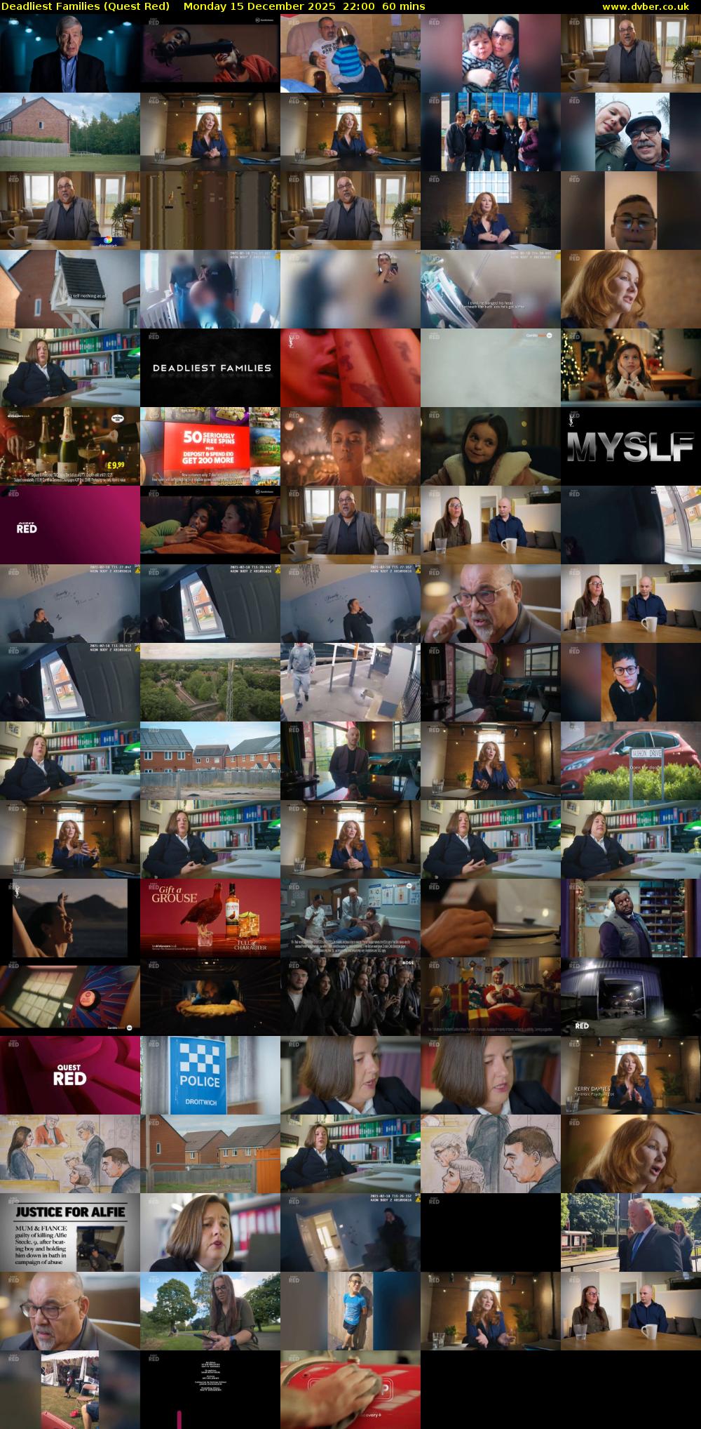 Deadliest Families (Quest Red) Monday 15 December 2025 22:00 - 23:00