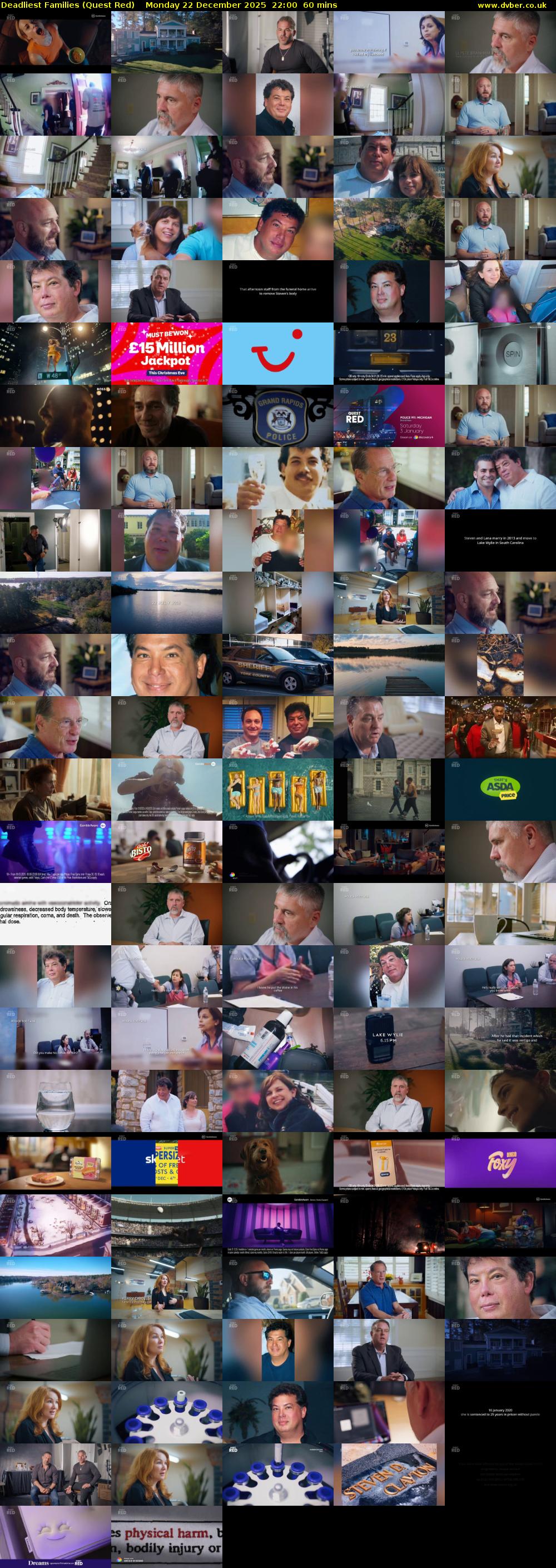 Deadliest Families (Quest Red) Monday 22 December 2025 22:00 - 23:00