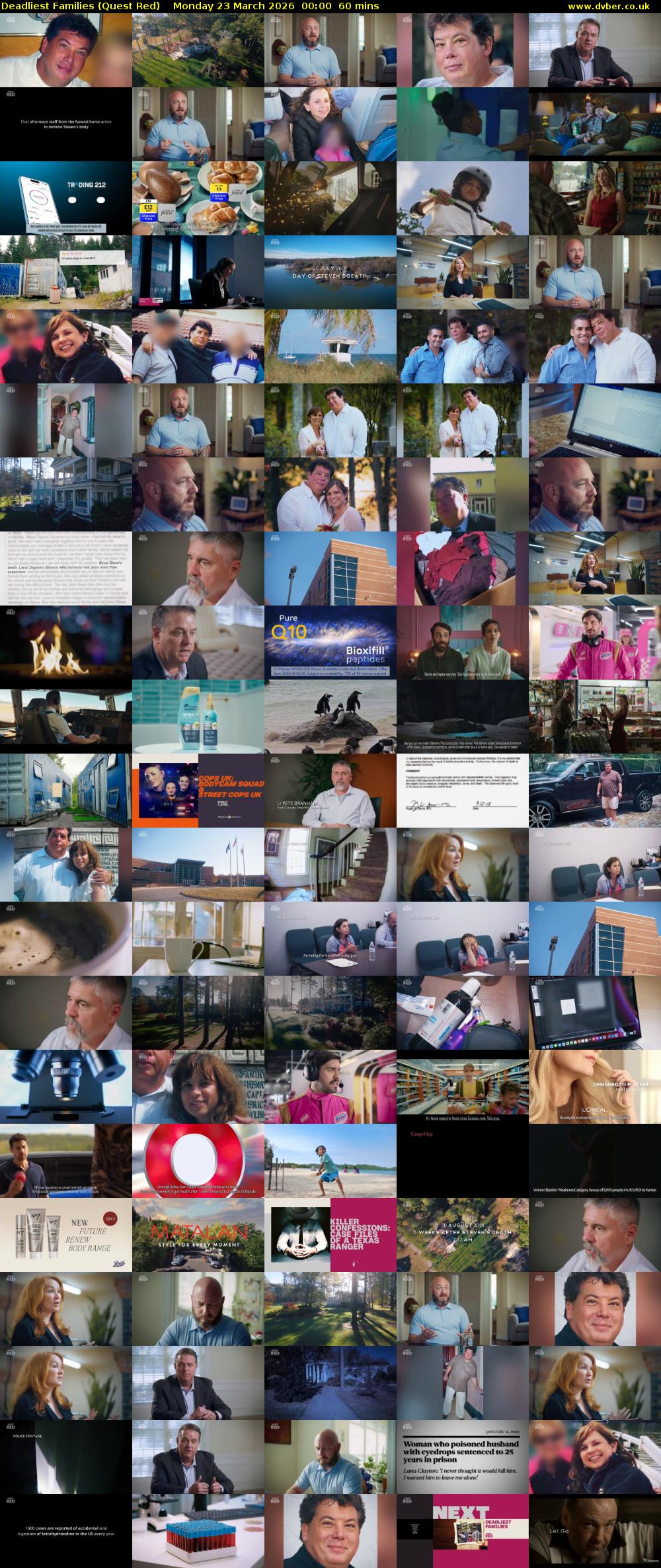 Deadliest Families (Quest Red) Monday 23 March 2026 00:00 - 01:00