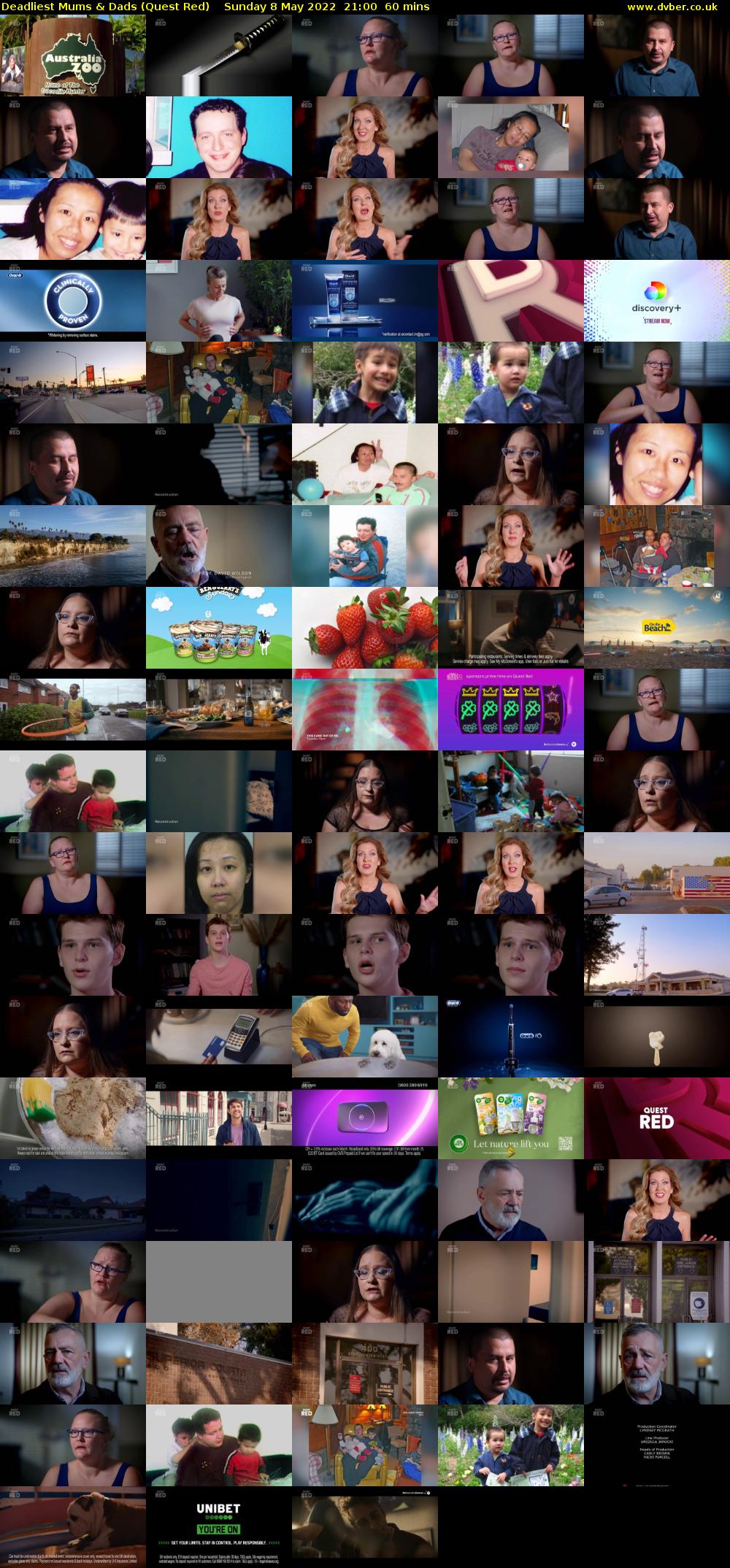 Deadliest Mums & Dads (Quest Red) Sunday 8 May 2022 21:00 - 22:00