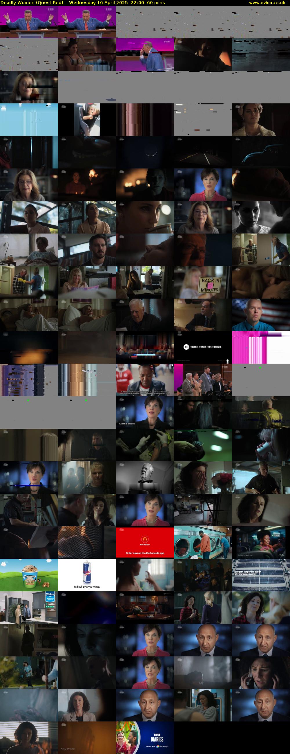 Deadly Women (Quest Red) Wednesday 16 April 2025 22:00 - 23:00