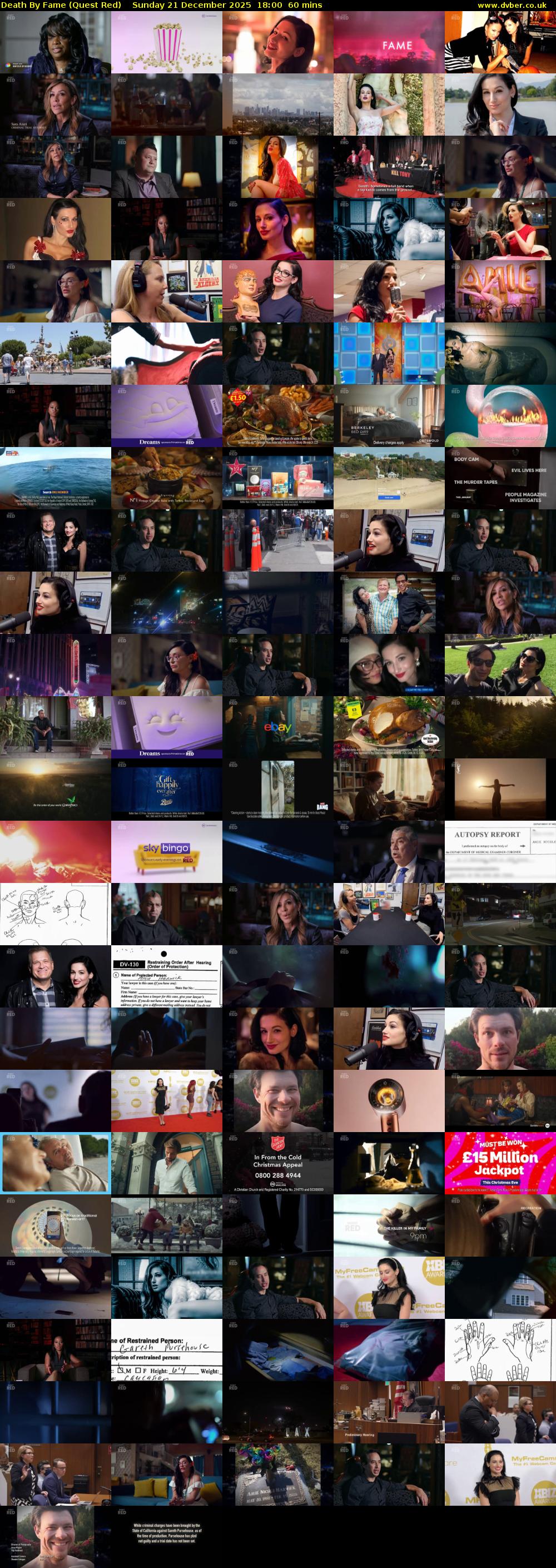 Death By Fame (Quest Red) Sunday 21 December 2025 18:00 - 19:00