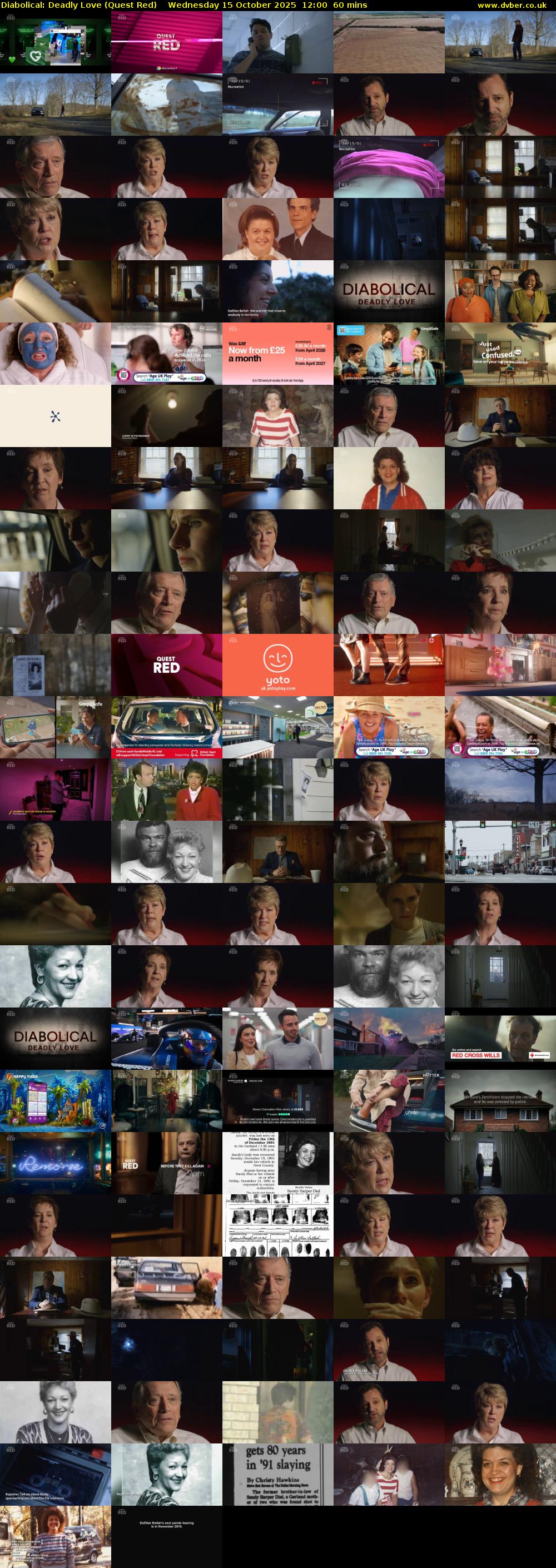 Diabolical: Deadly Love (Quest Red) Wednesday 15 October 2025 12:00 - 13:00