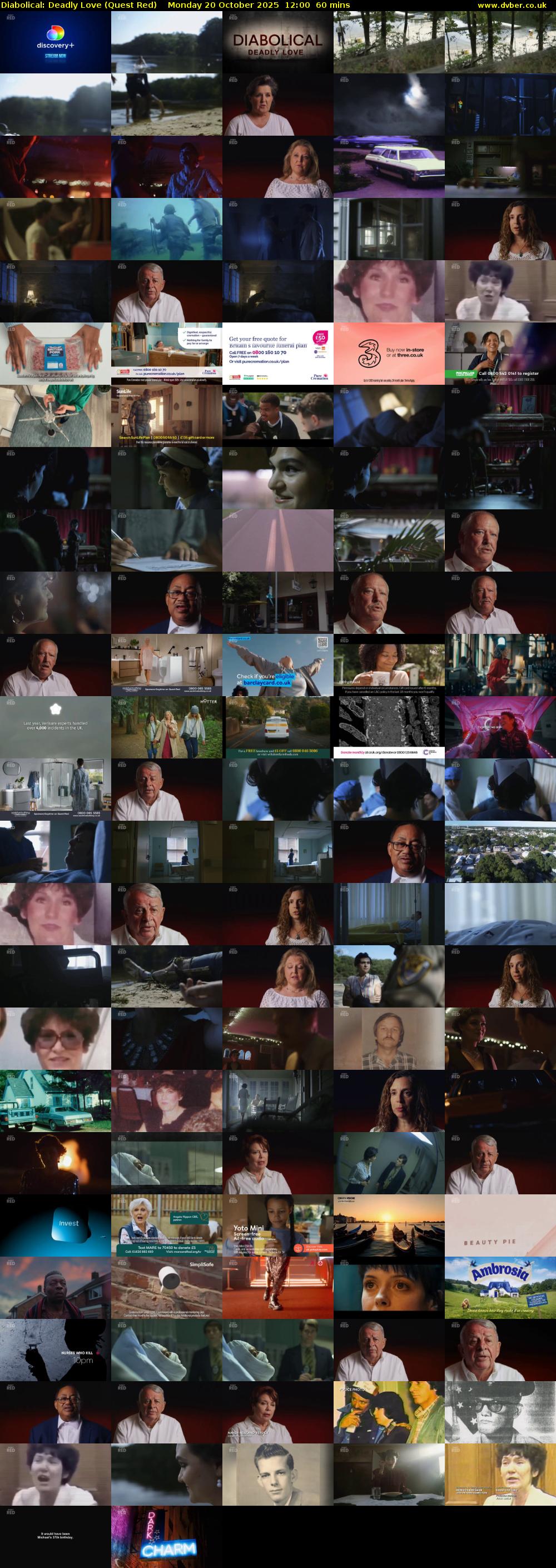 Diabolical: Deadly Love (Quest Red) Monday 20 October 2025 12:00 - 13:00