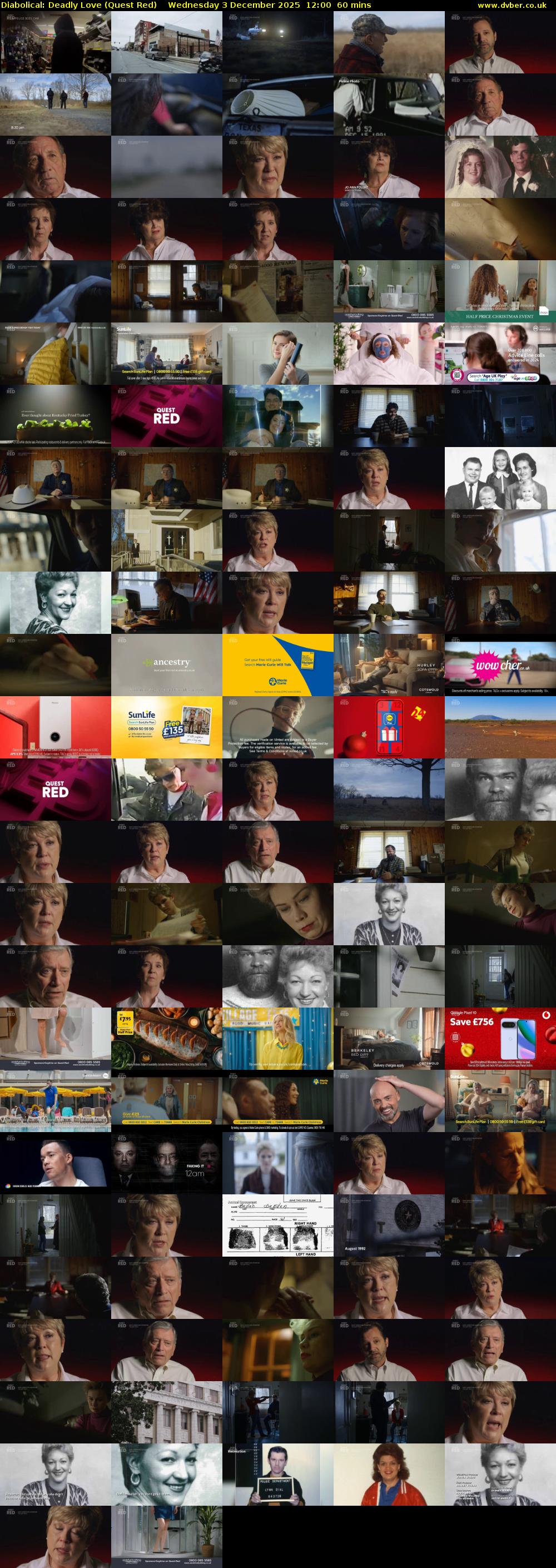 Diabolical: Deadly Love (Quest Red) Wednesday 3 December 2025 12:00 - 13:00