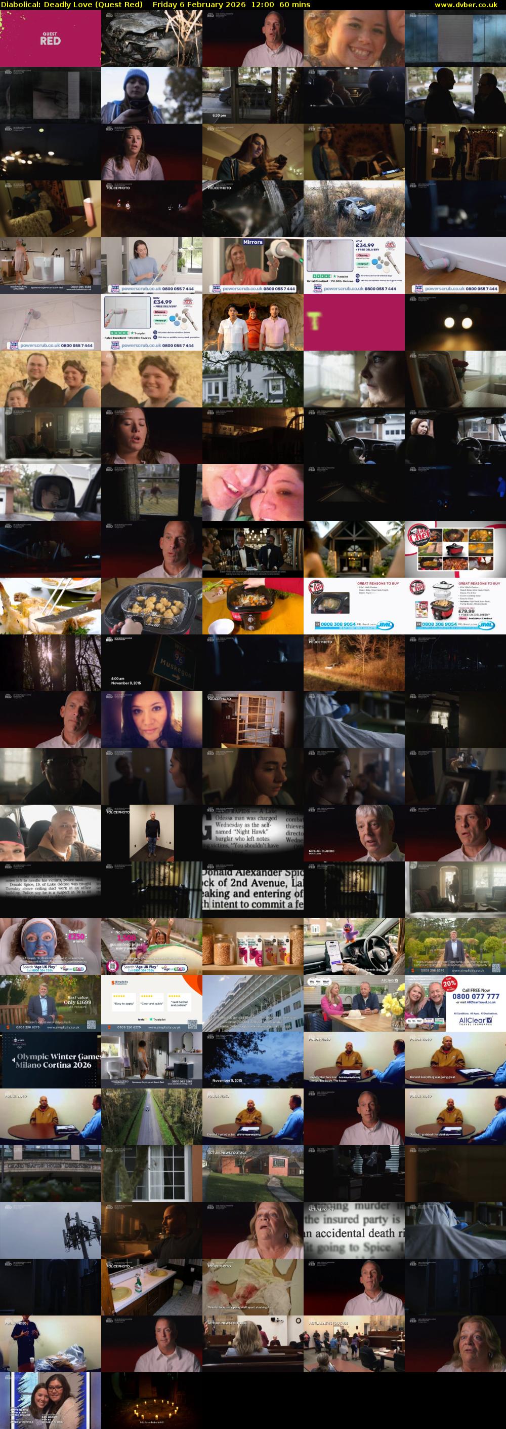 Diabolical: Deadly Love (Quest Red) Friday 6 February 2026 12:00 - 13:00