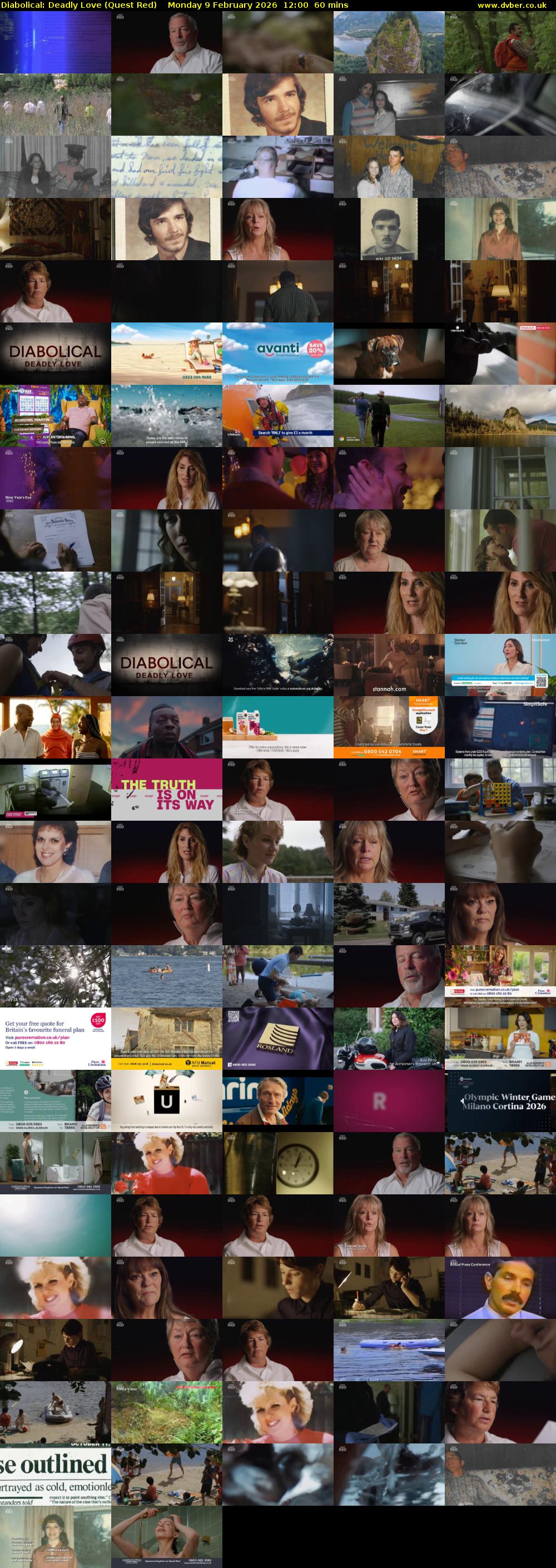 Diabolical: Deadly Love (Quest Red) Monday 9 February 2026 12:00 - 13:00