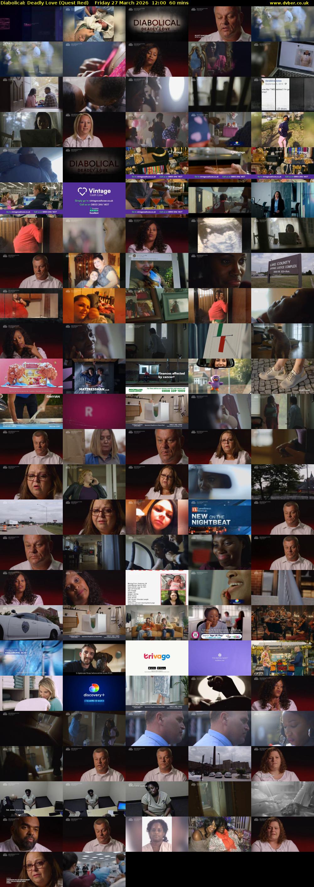 Diabolical: Deadly Love (Quest Red) Friday 27 March 2026 12:00 - 13:00