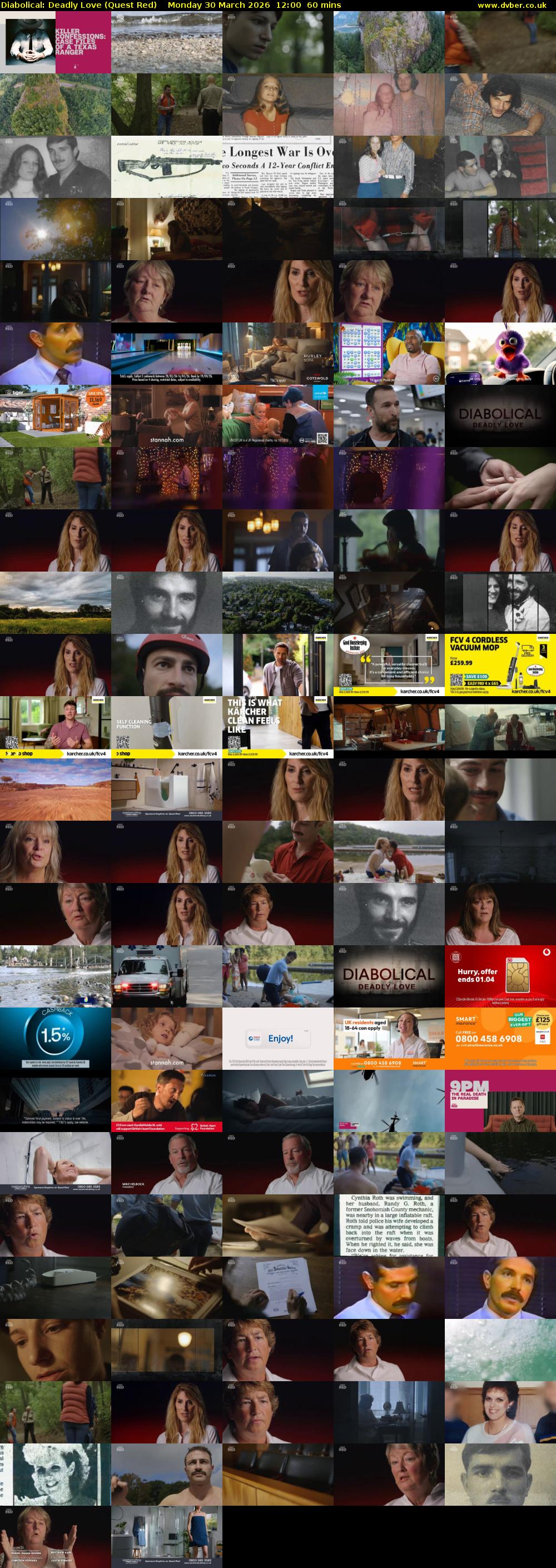 Diabolical: Deadly Love (Quest Red) Monday 30 March 2026 12:00 - 13:00