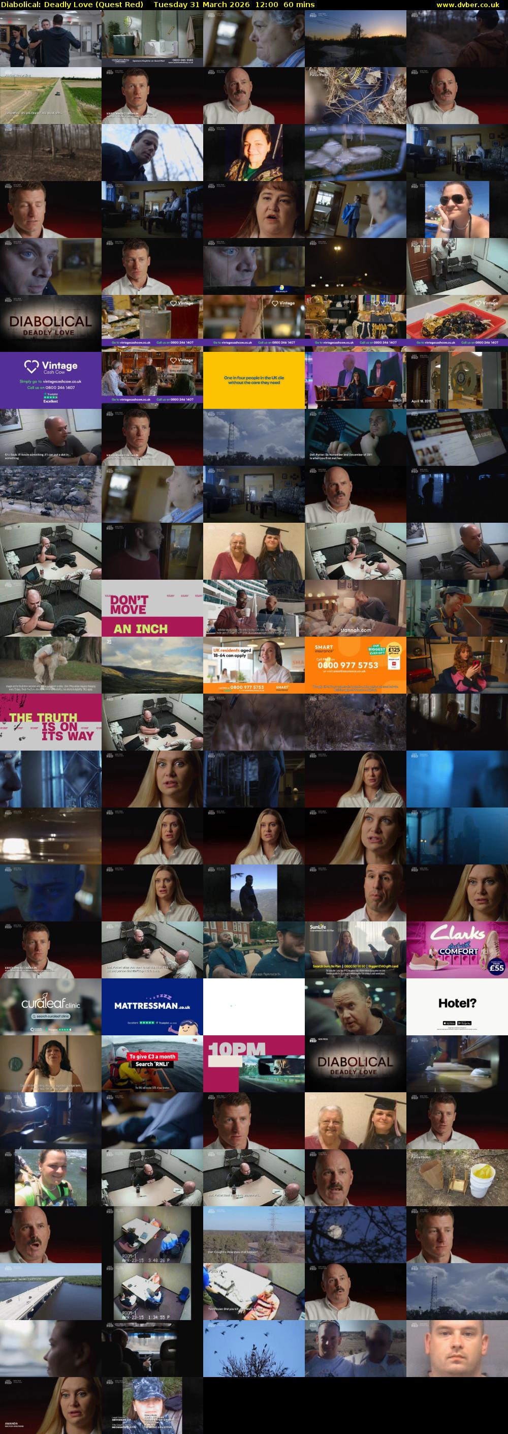 Diabolical: Deadly Love (Quest Red) Tuesday 31 March 2026 12:00 - 13:00