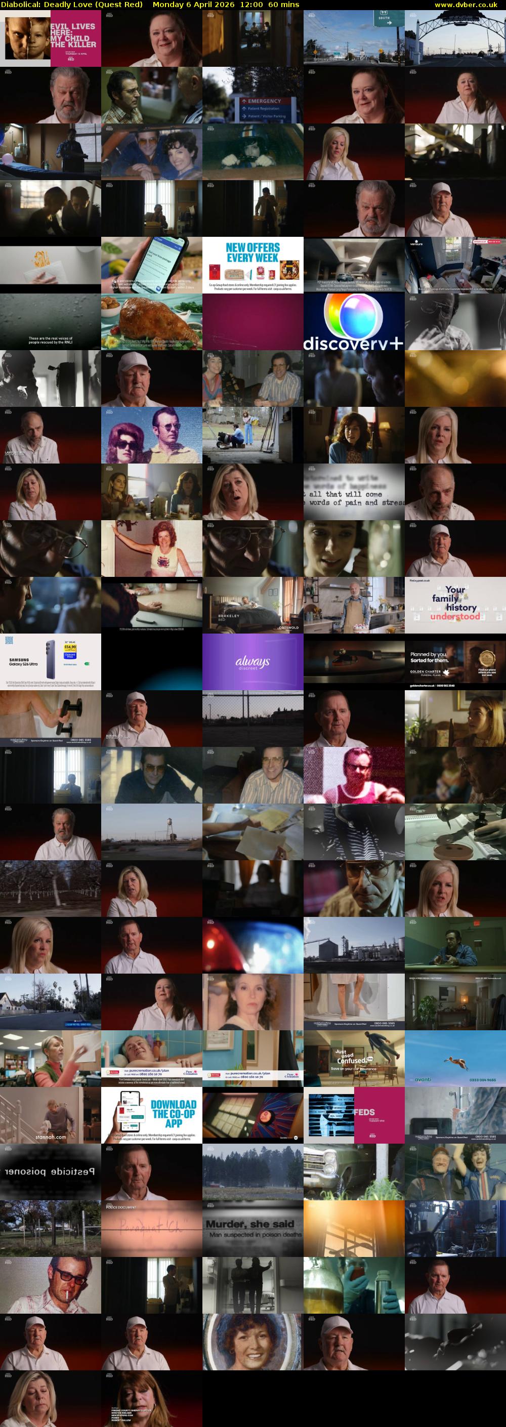 Diabolical: Deadly Love (Quest Red) Monday 6 April 2026 12:00 - 13:00