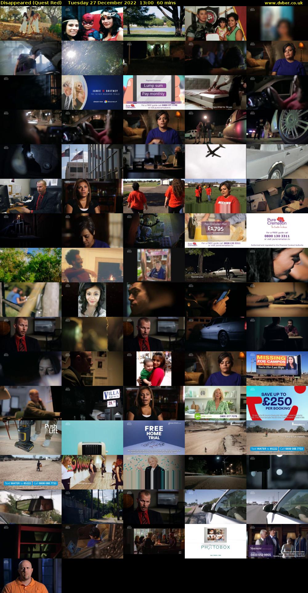 Disappeared (Quest Red) Tuesday 27 December 2022 13:00 - 14:00