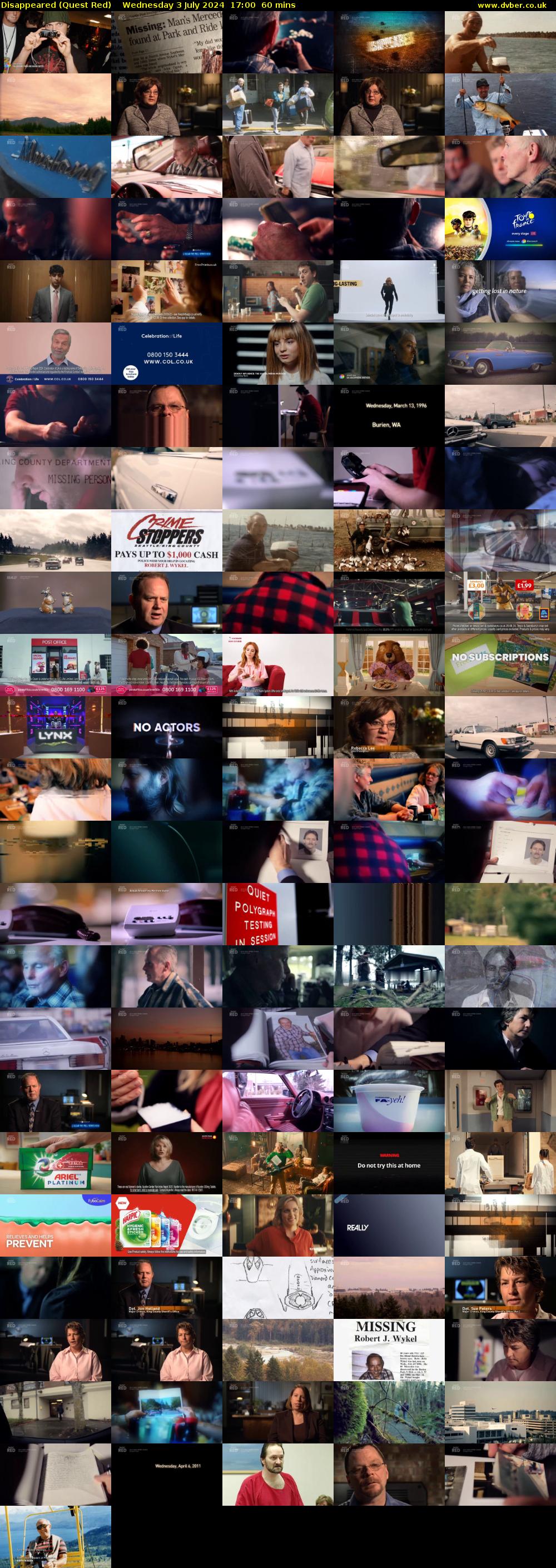 Disappeared (Quest Red) Wednesday 3 July 2024 17:00 - 18:00