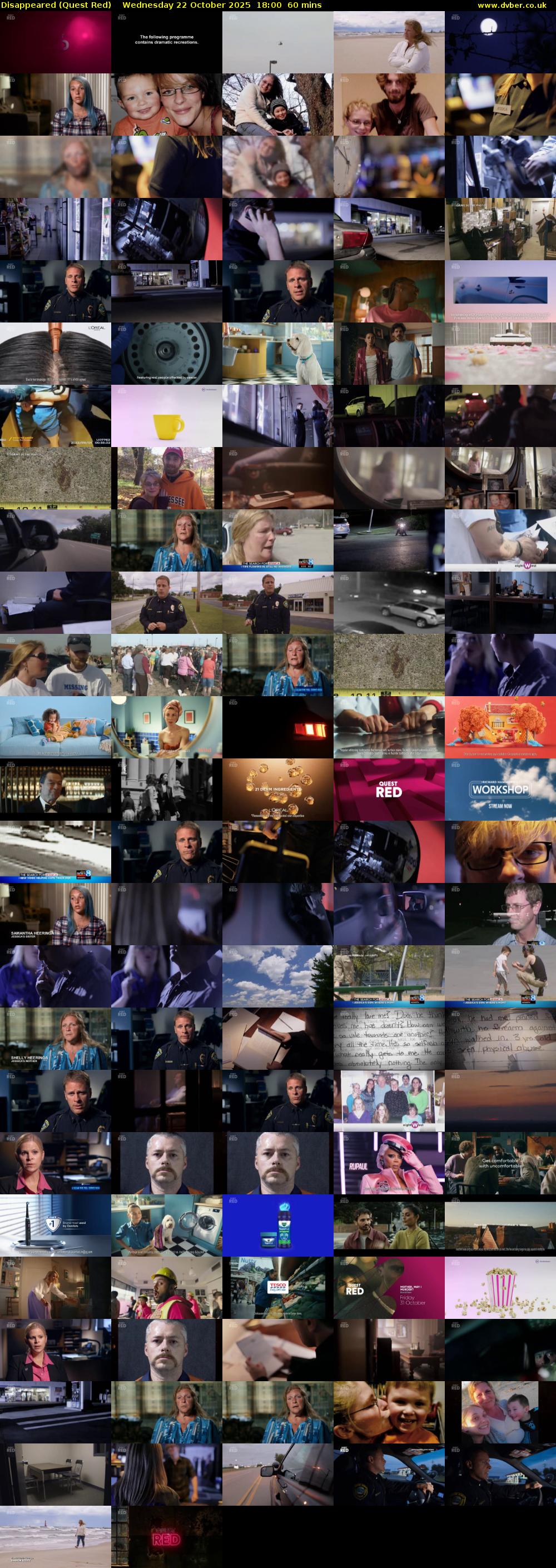 Disappeared (Quest Red) Wednesday 22 October 2025 18:00 - 19:00