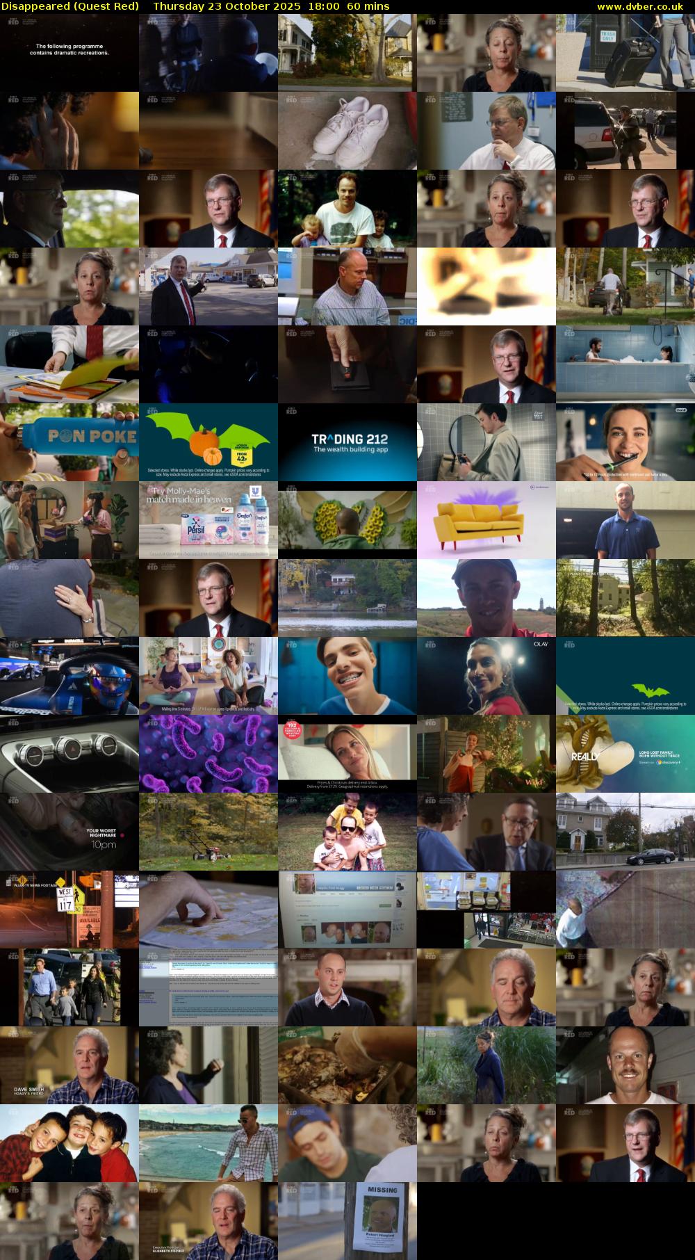 Disappeared (Quest Red) Thursday 23 October 2025 18:00 - 19:00