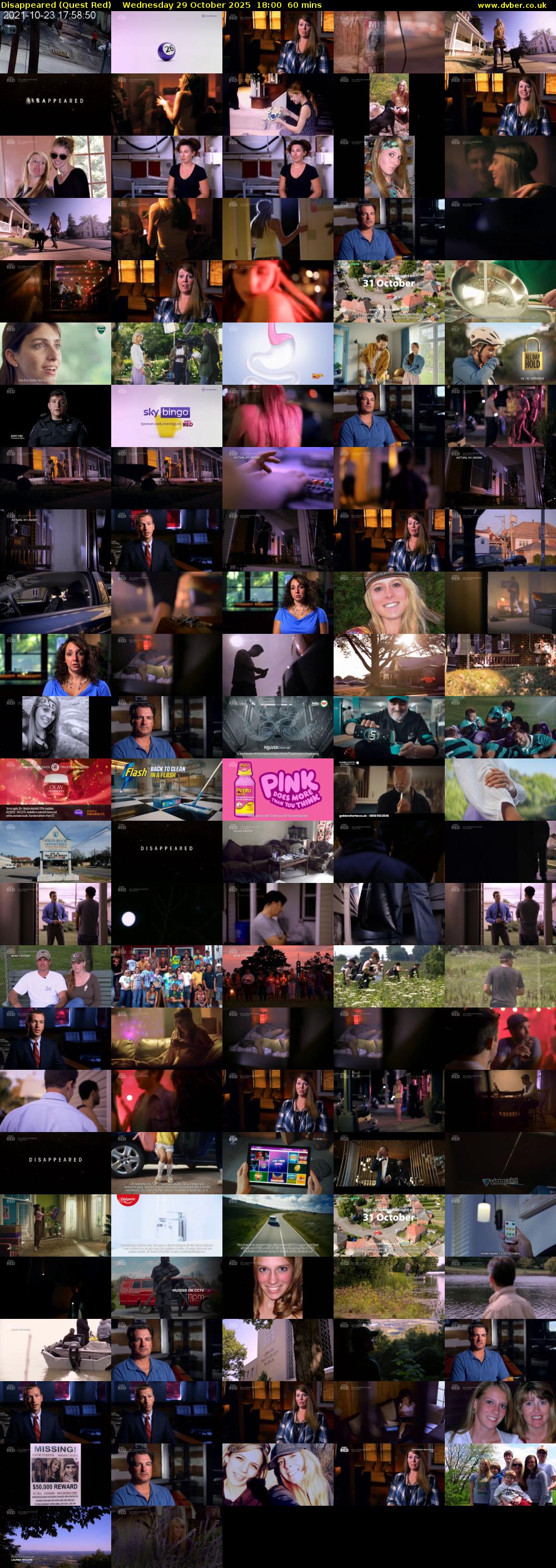 Disappeared (Quest Red) Wednesday 29 October 2025 18:00 - 19:00