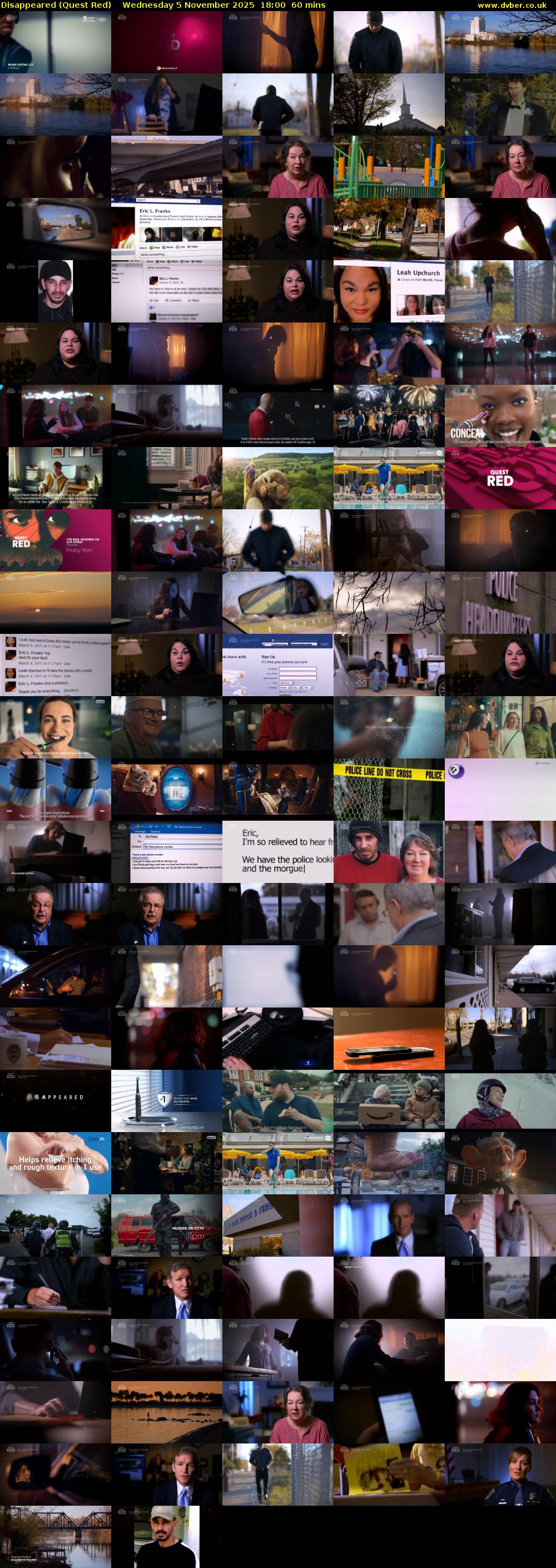 Disappeared (Quest Red) Wednesday 5 November 2025 18:00 - 19:00