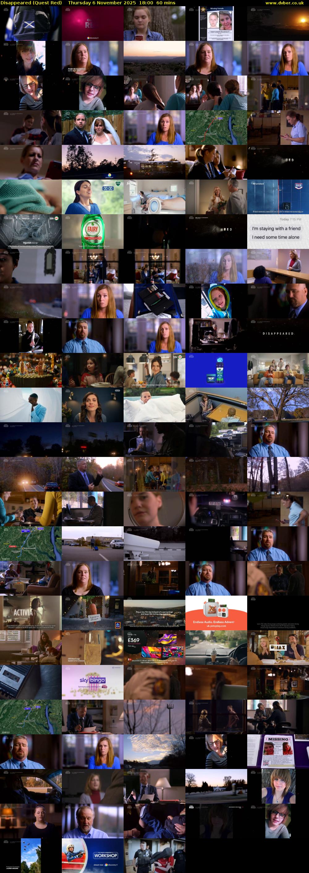 Disappeared (Quest Red) Thursday 6 November 2025 18:00 - 19:00