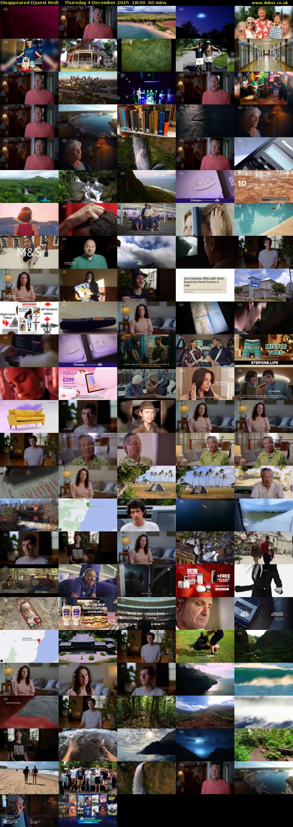 Disappeared (Quest Red) Thursday 4 December 2025 18:00 - 19:00