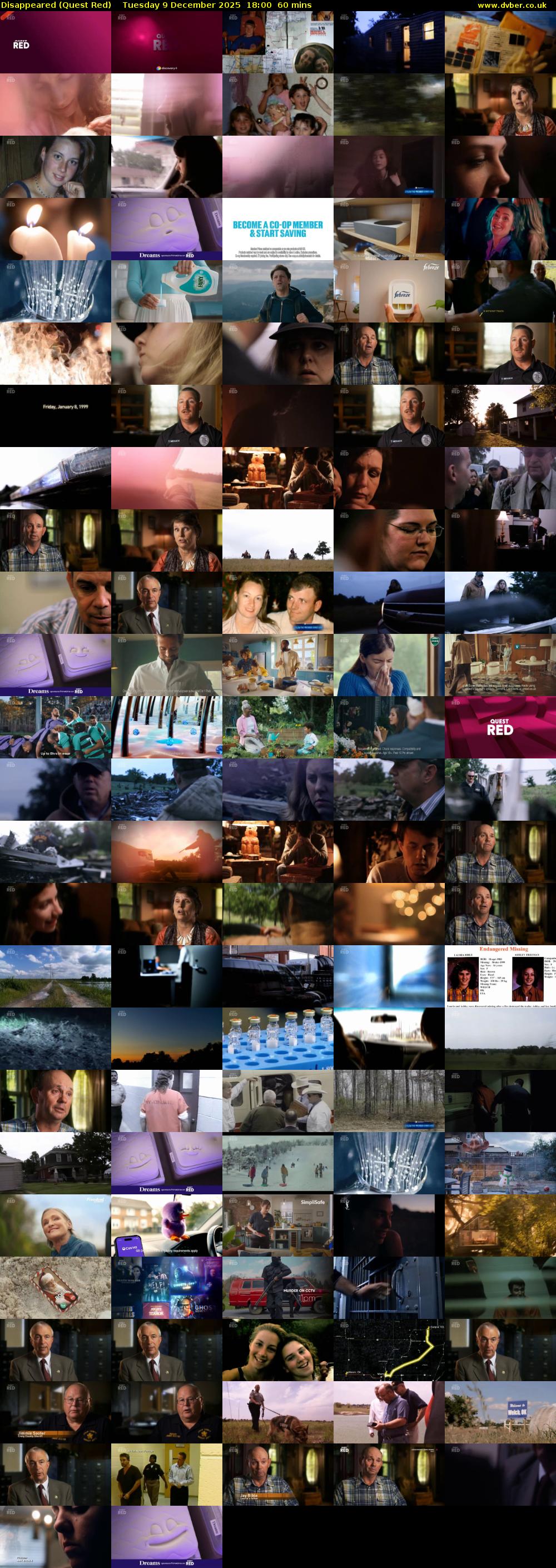 Disappeared (Quest Red) Tuesday 9 December 2025 18:00 - 19:00