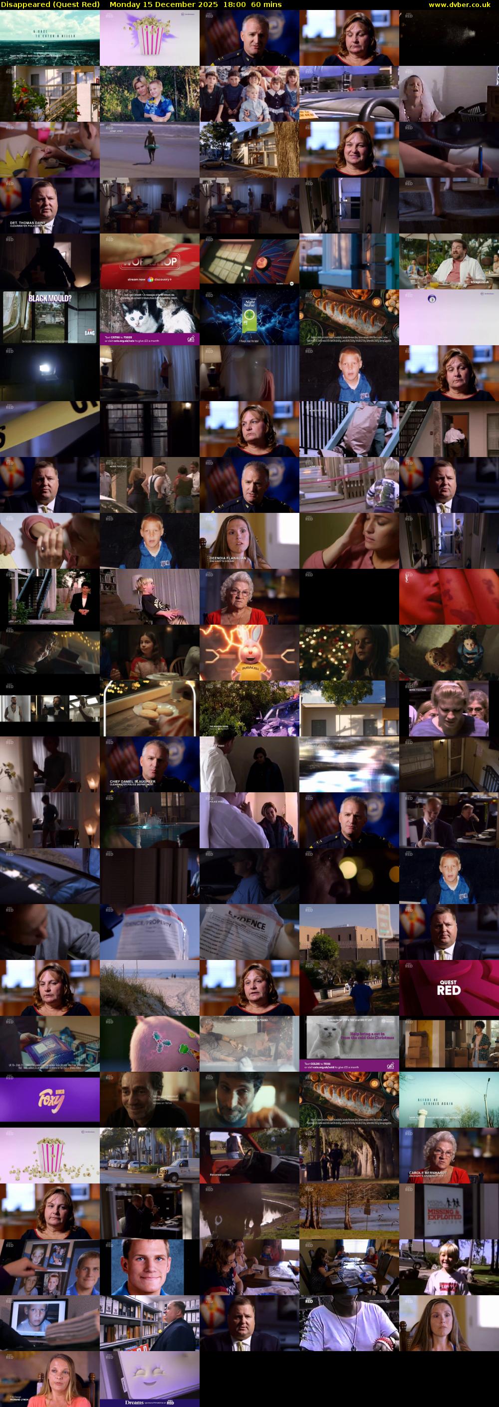 Disappeared (Quest Red) Monday 15 December 2025 18:00 - 19:00