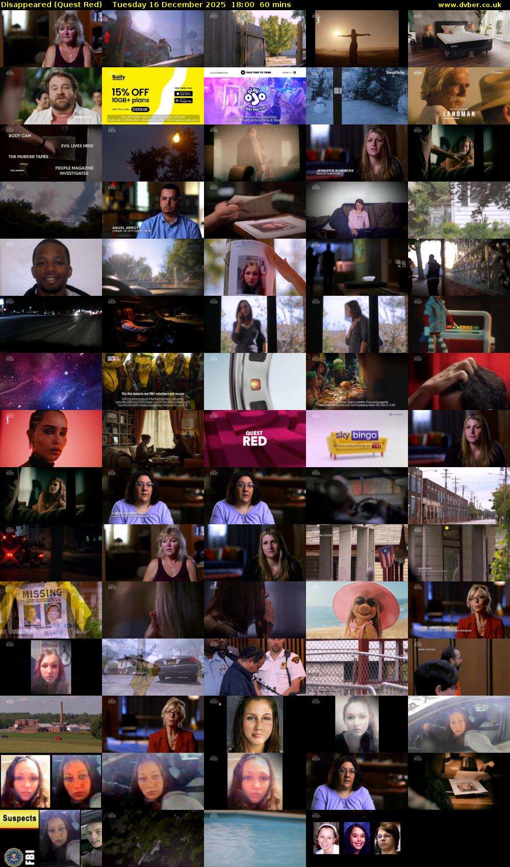 Disappeared (Quest Red) Tuesday 16 December 2025 18:00 - 19:00