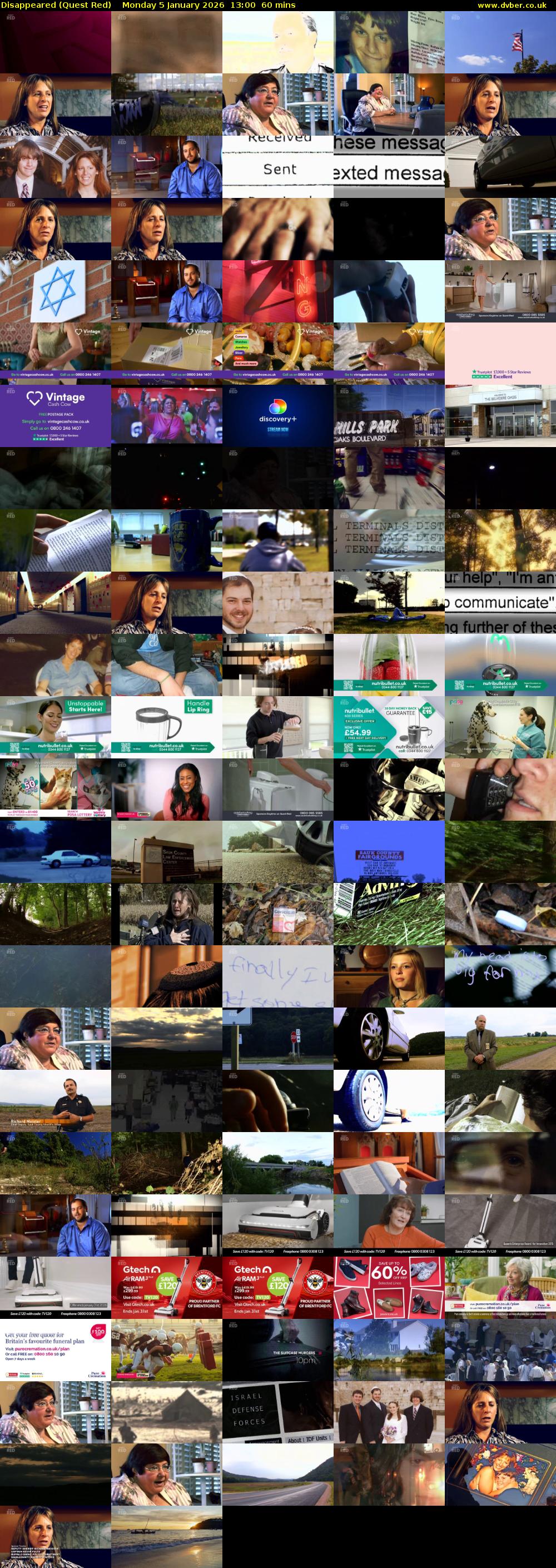 Disappeared (Quest Red) Monday 5 January 2026 13:00 - 14:00