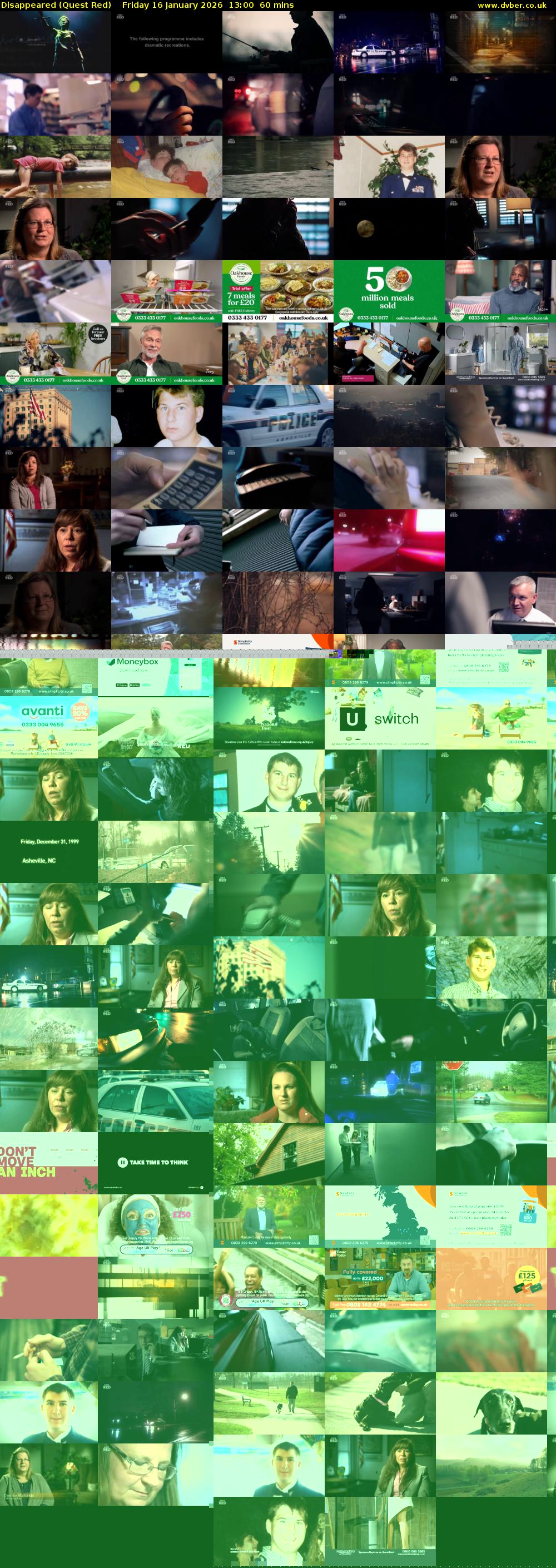 Disappeared (Quest Red) Friday 16 January 2026 13:00 - 14:00