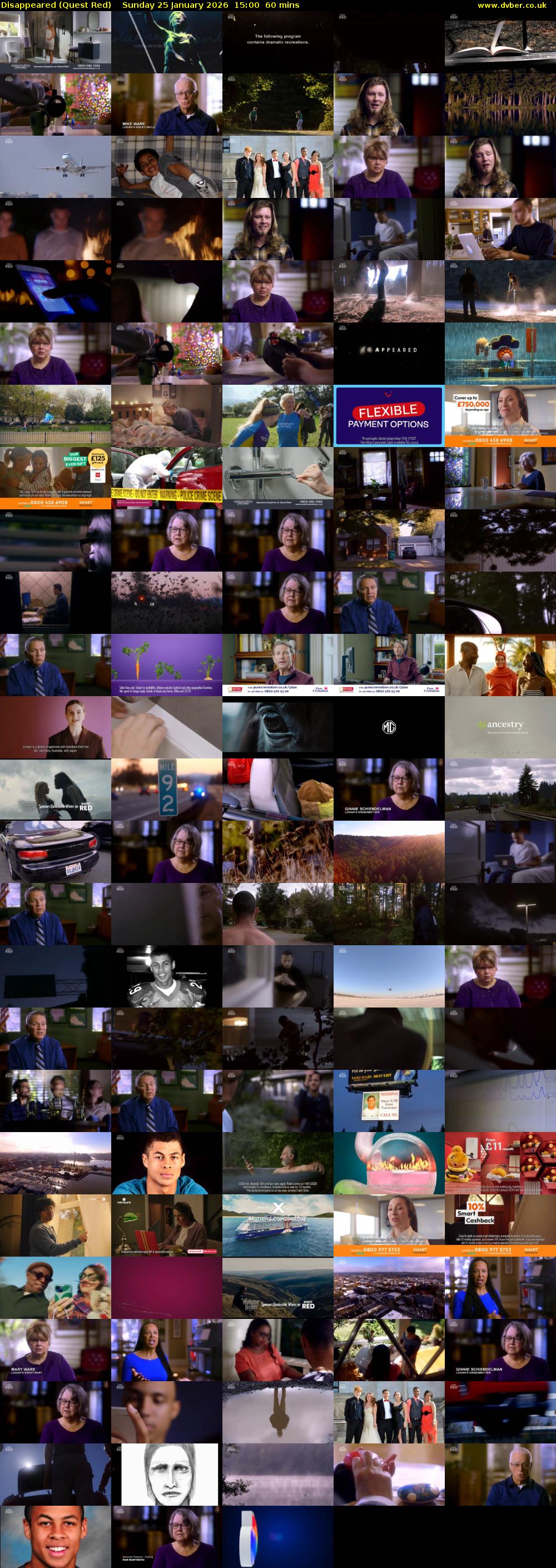 Disappeared (Quest Red) Sunday 25 January 2026 15:00 - 16:00