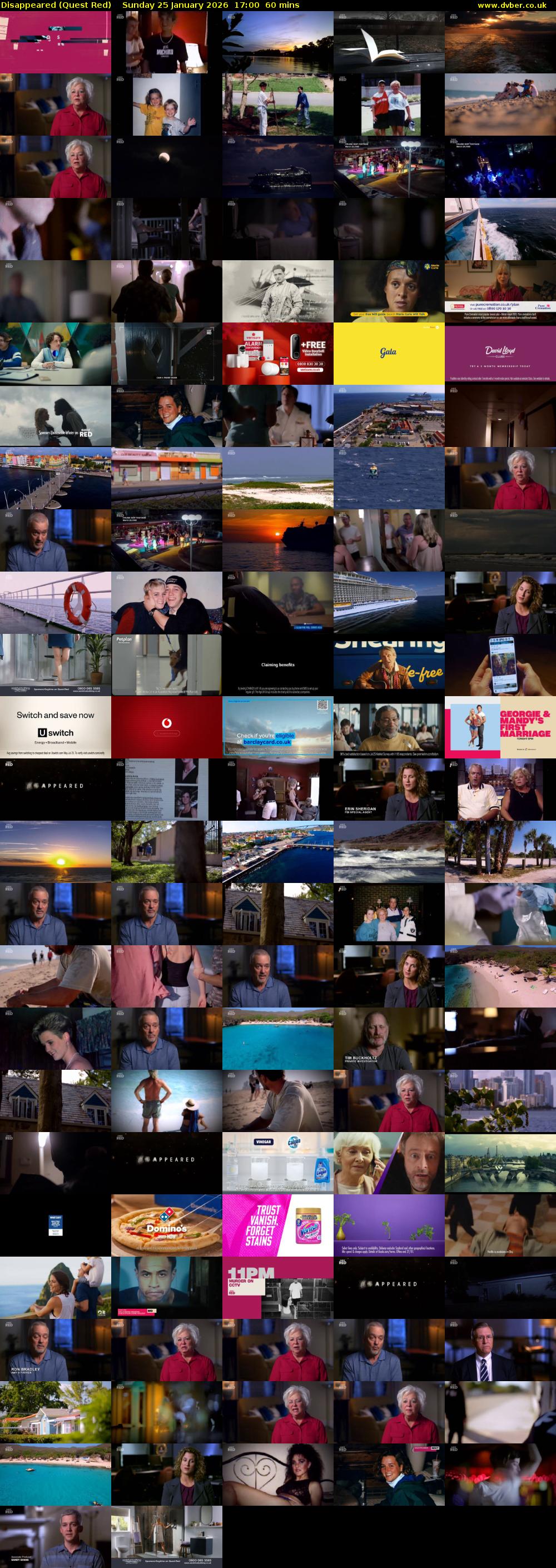 Disappeared (Quest Red) Sunday 25 January 2026 17:00 - 18:00