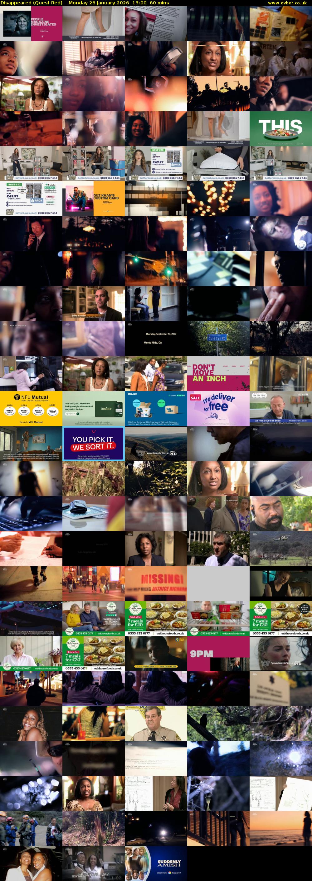 Disappeared (Quest Red) Monday 26 January 2026 13:00 - 14:00