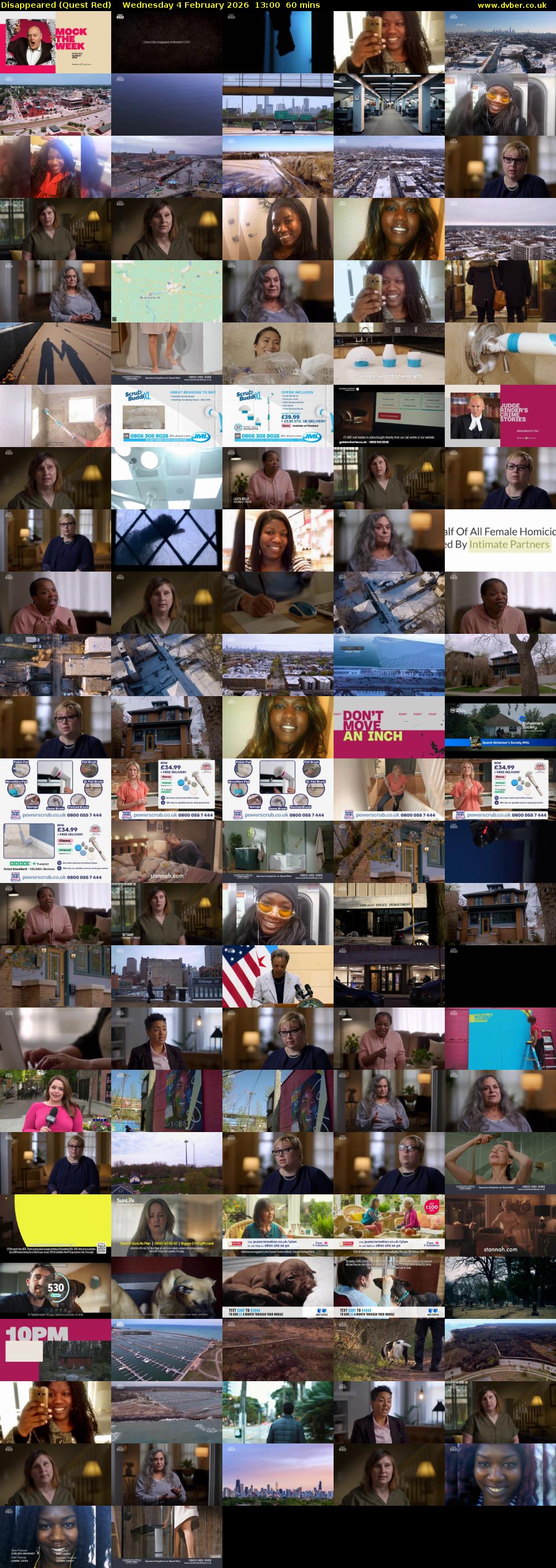 Disappeared (Quest Red) Wednesday 4 February 2026 13:00 - 14:00