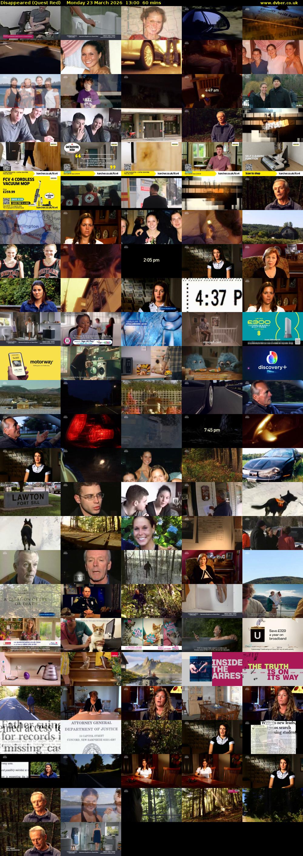 Disappeared (Quest Red) Monday 23 March 2026 13:00 - 14:00