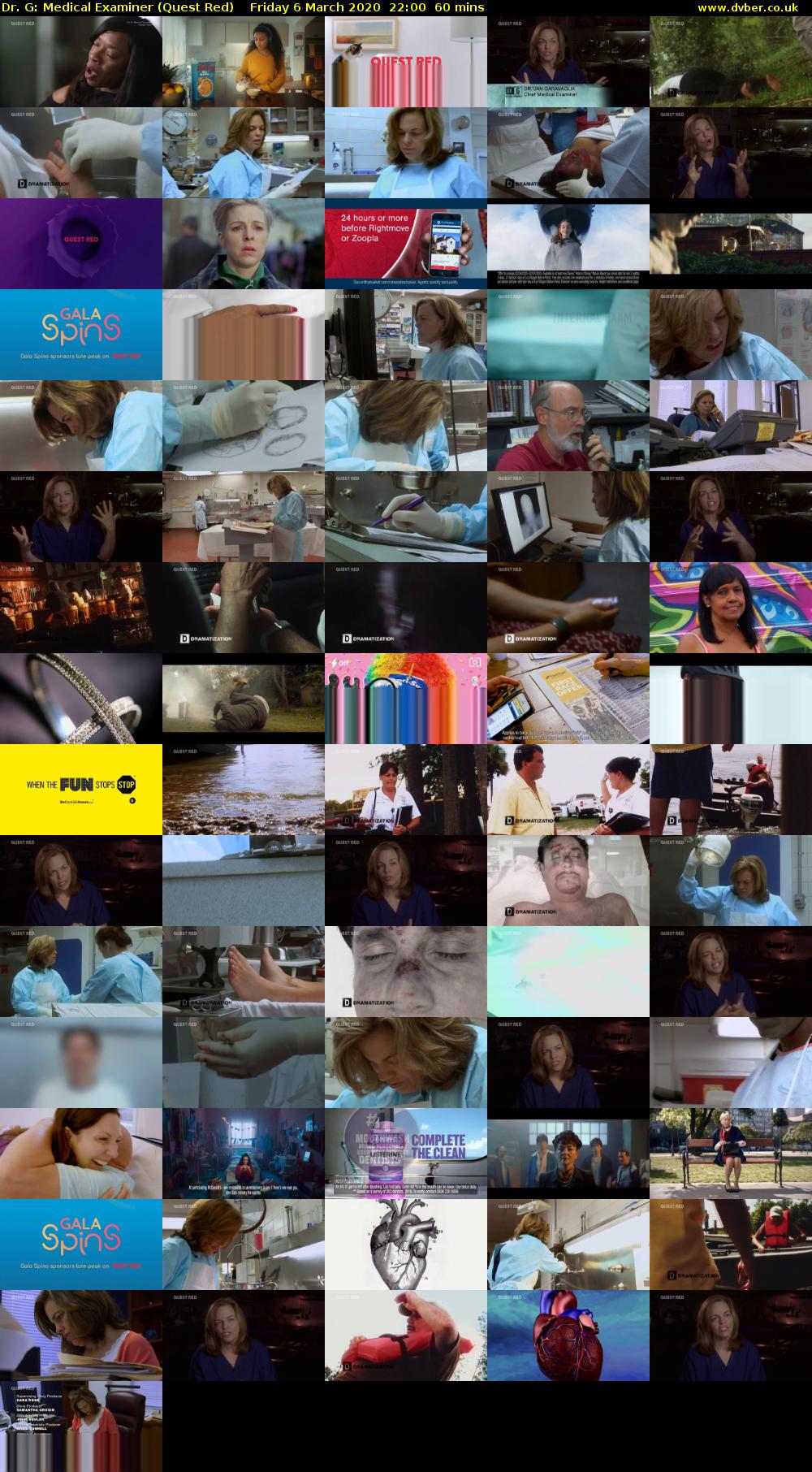 Dr. G: Medical Examiner (Quest Red) Friday 6 March 2020 22:00 - 23:00