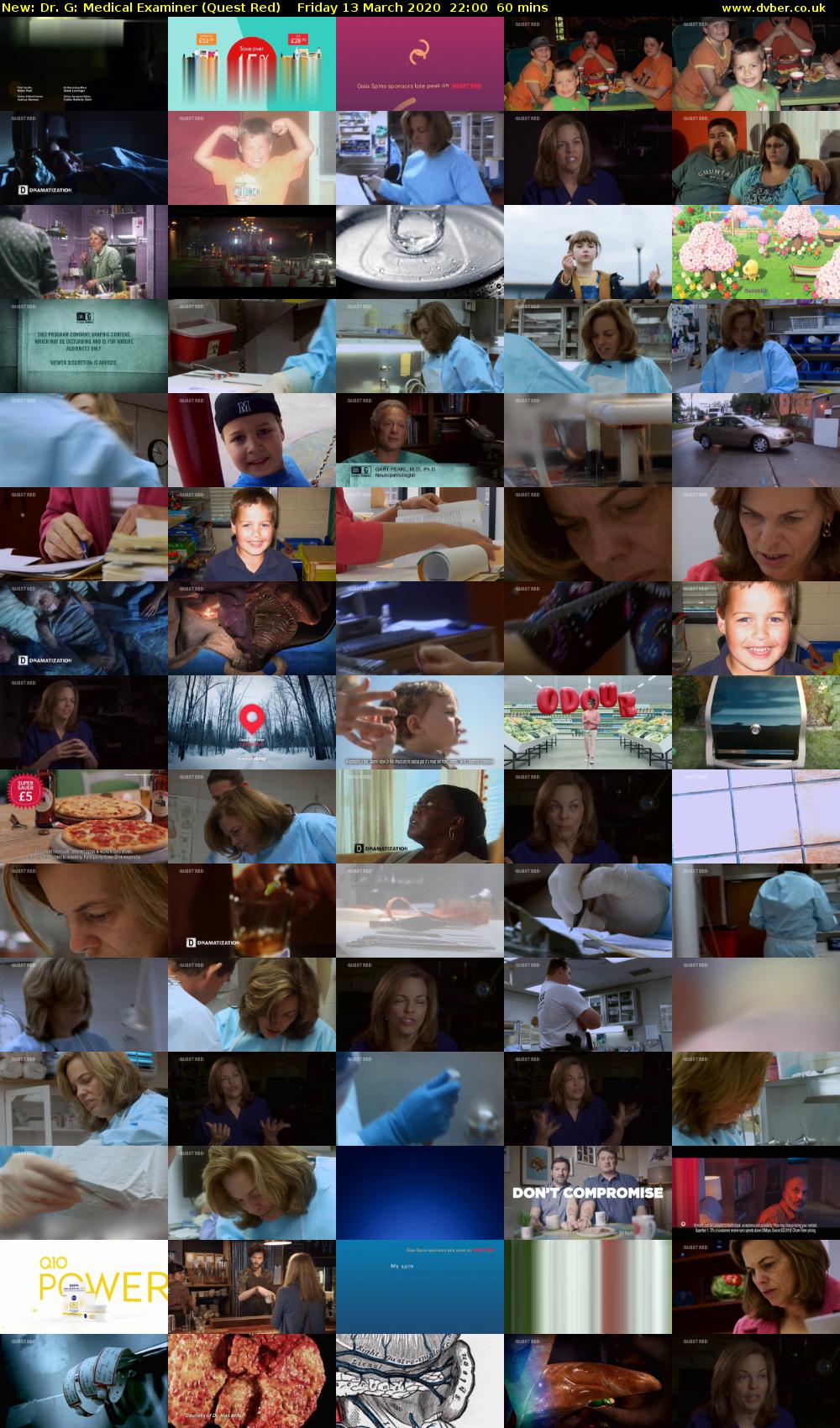 Dr. G: Medical Examiner (Quest Red) Friday 13 March 2020 22:00 - 23:00
