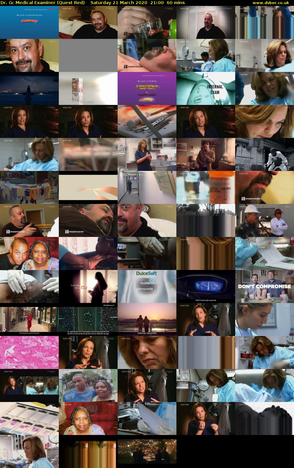 Dr. G: Medical Examiner (Quest Red) Saturday 21 March 2020 21:00 - 22:00