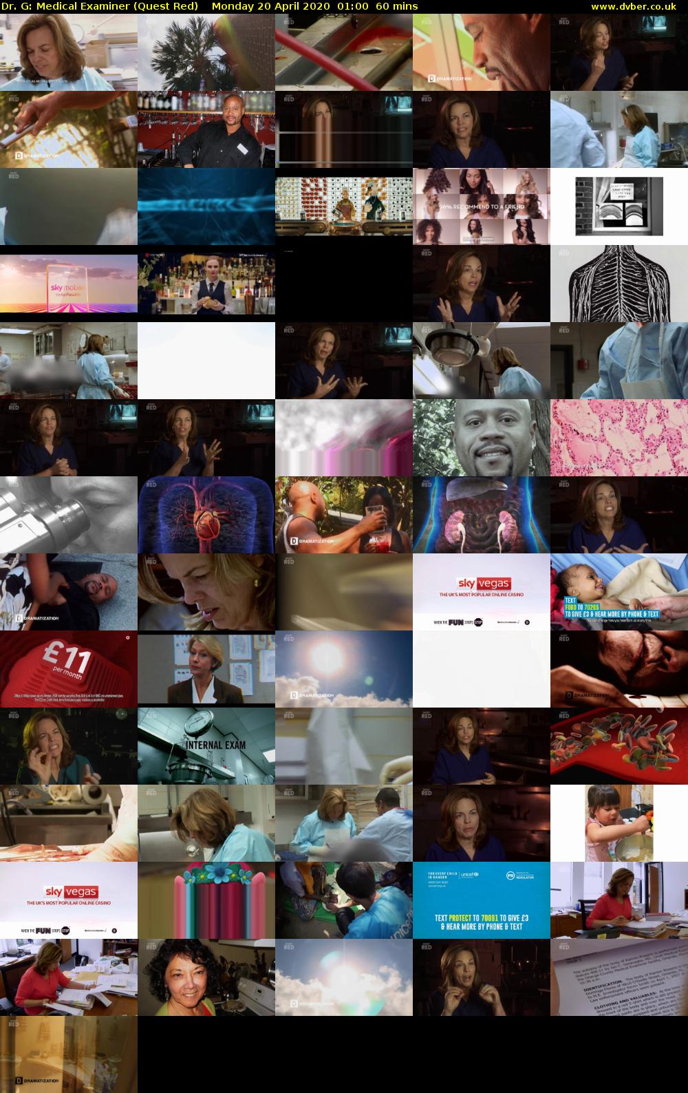 Dr. G: Medical Examiner (Quest Red) Monday 20 April 2020 01:00 - 02:00