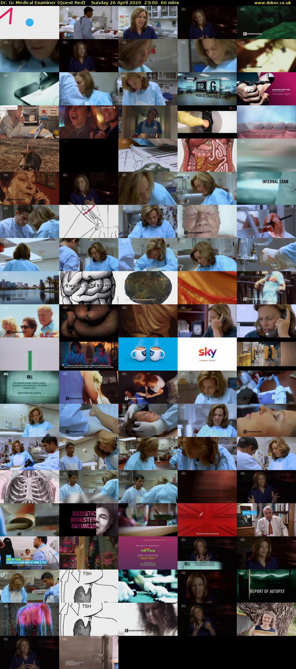 Dr. G: Medical Examiner (Quest Red) Sunday 26 April 2020 23:00 - 00:00