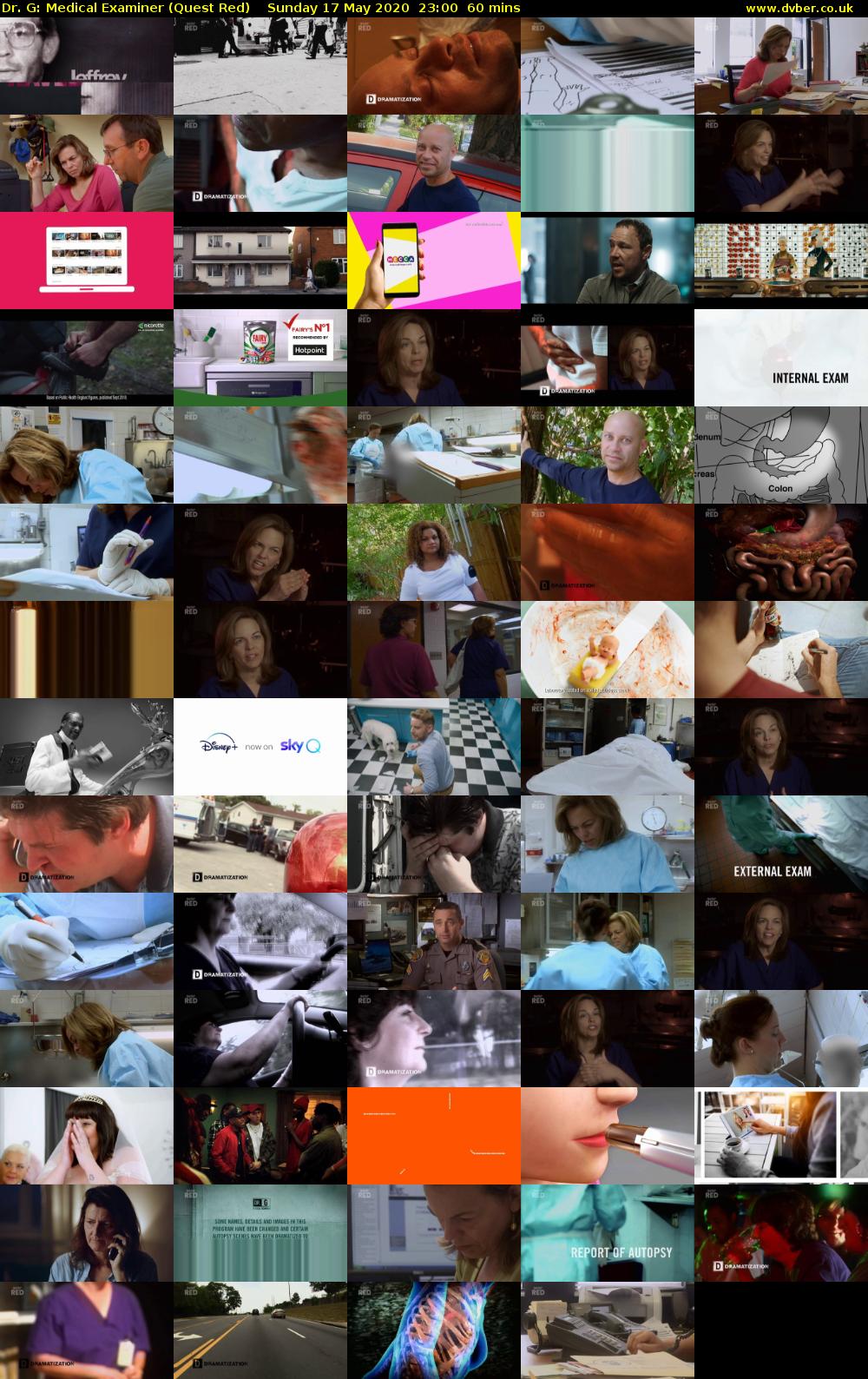 Dr. G: Medical Examiner (Quest Red) Sunday 17 May 2020 23:00 - 00:00