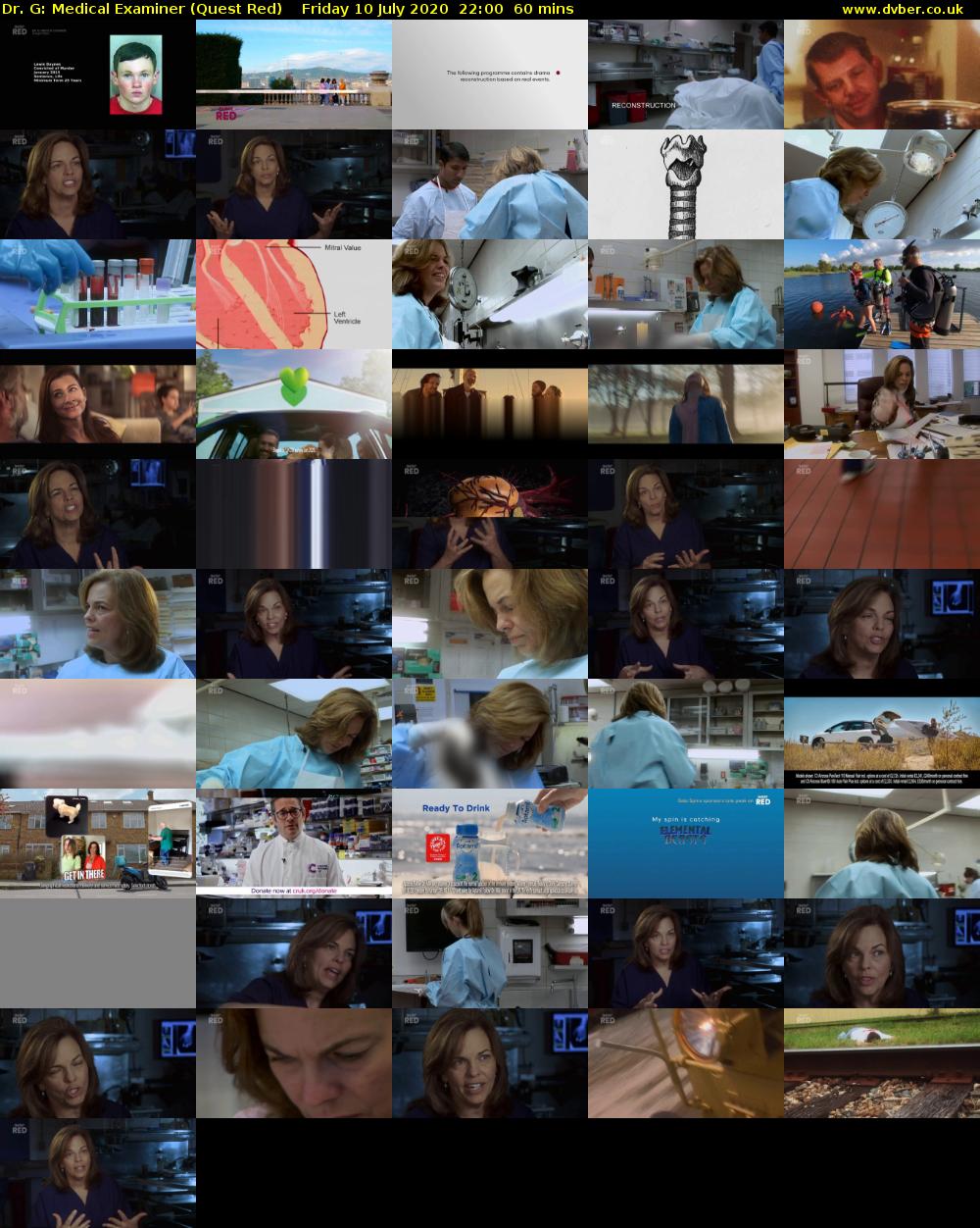 Dr. G: Medical Examiner (Quest Red) Friday 10 July 2020 22:00 - 23:00