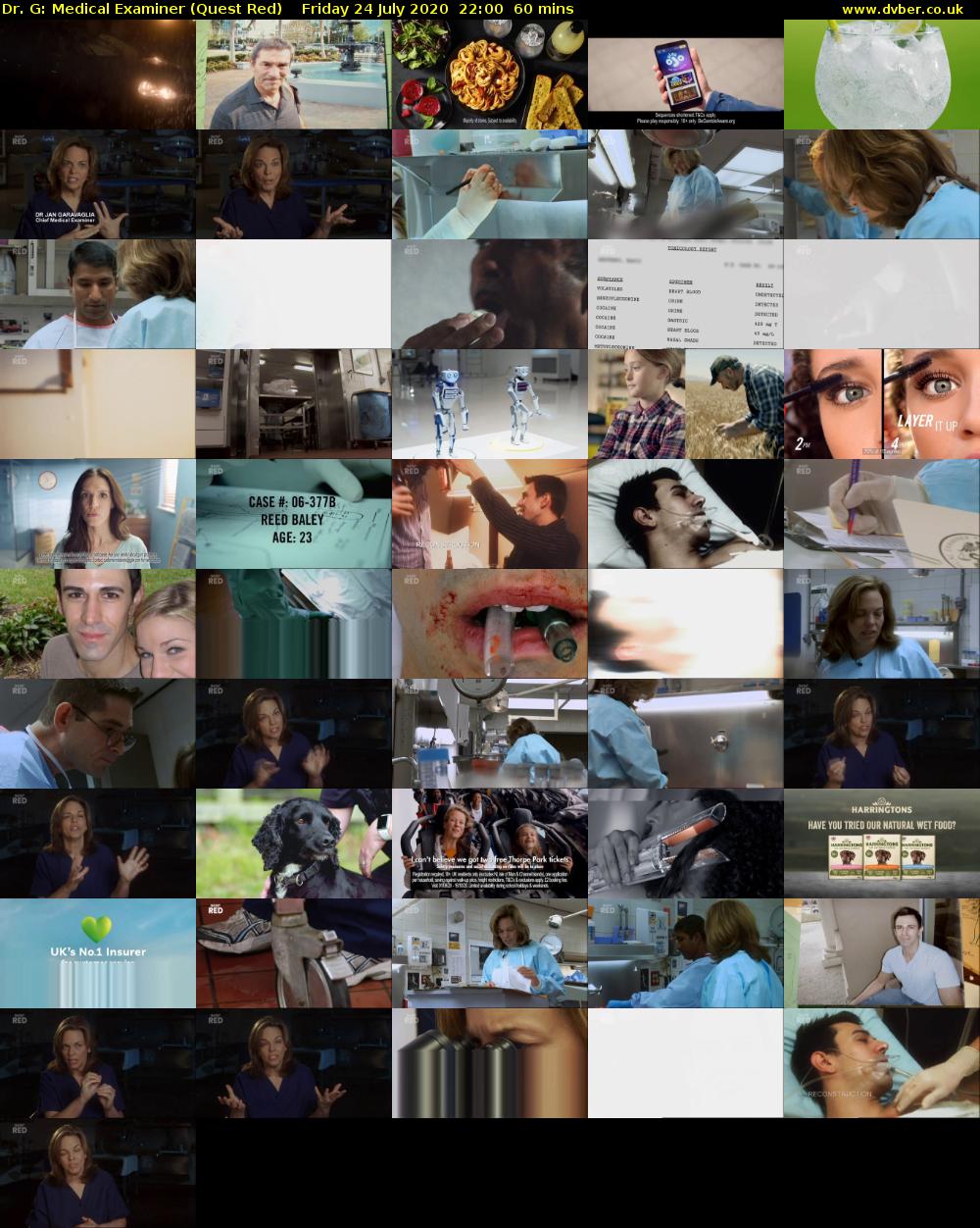 Dr. G: Medical Examiner (Quest Red) Friday 24 July 2020 22:00 - 23:00