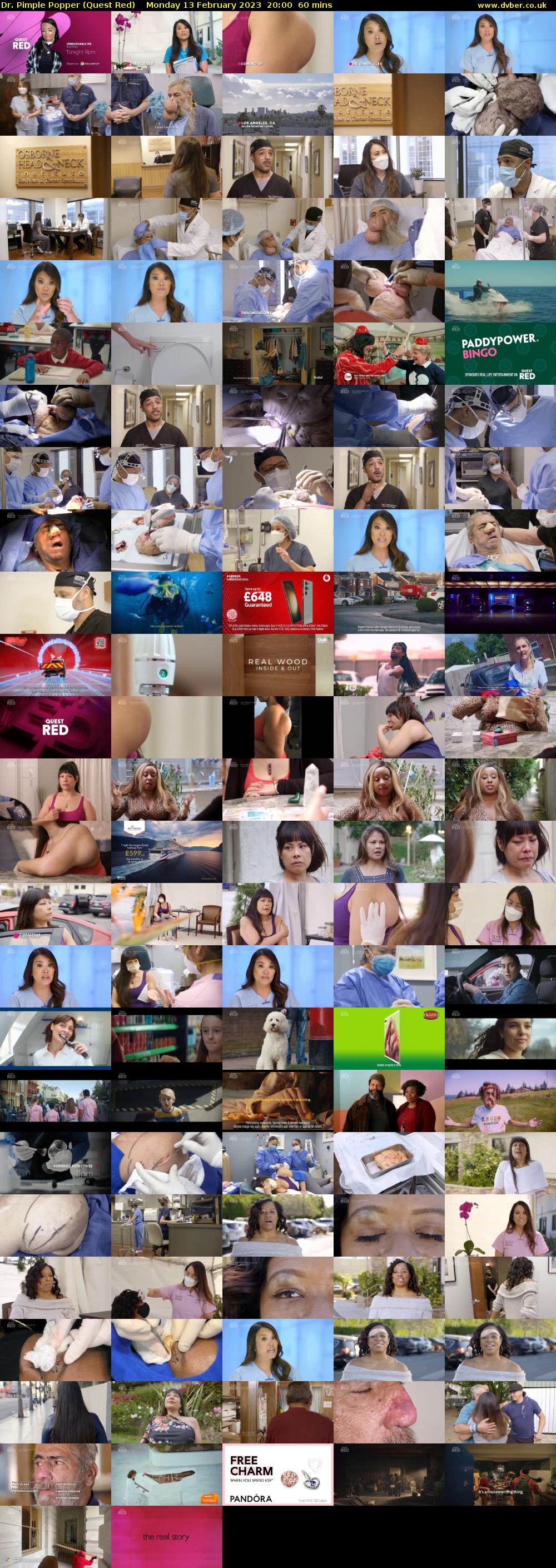 Dr. Pimple Popper (Quest Red) Monday 13 February 2023 20:00 - 21:00
