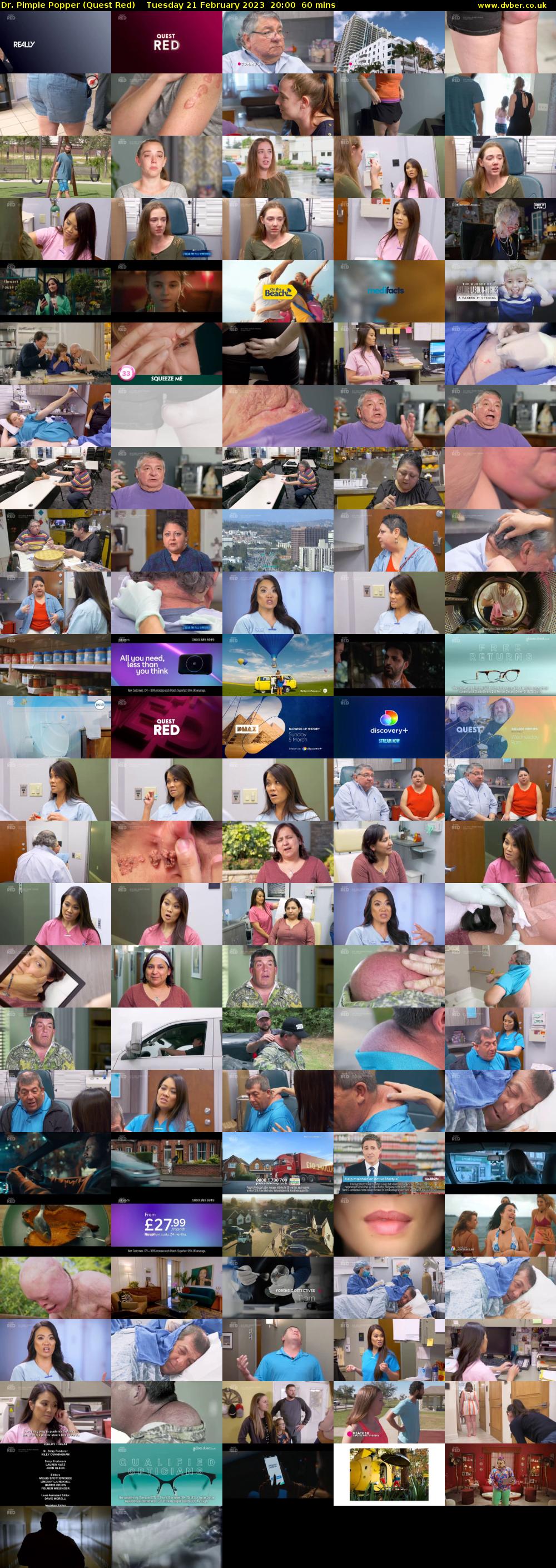 Dr. Pimple Popper (Quest Red) Tuesday 21 February 2023 20:00 - 21:00