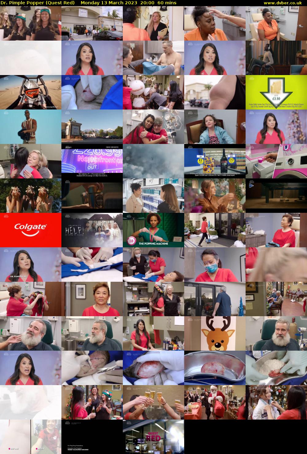 Dr. Pimple Popper (Quest Red) Monday 13 March 2023 20:00 - 21:00