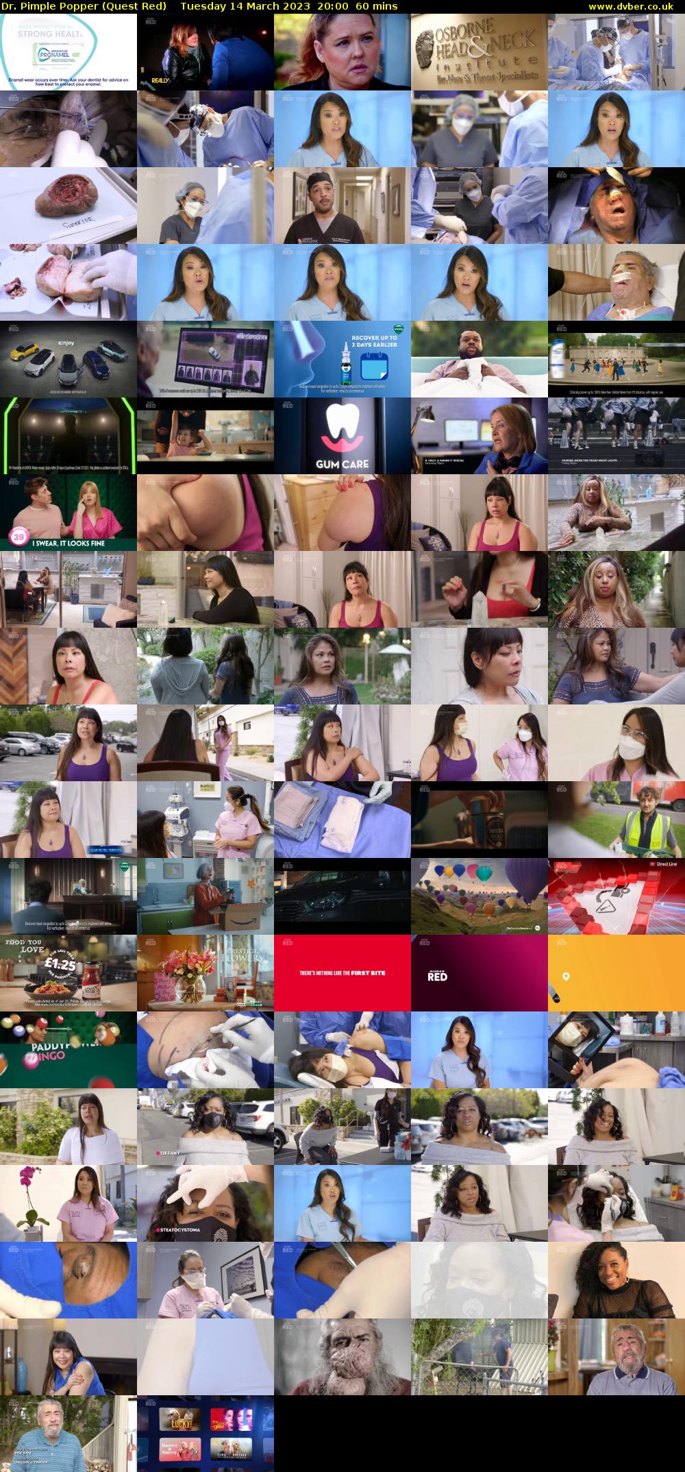 Dr. Pimple Popper (Quest Red) Tuesday 14 March 2023 20:00 - 21:00