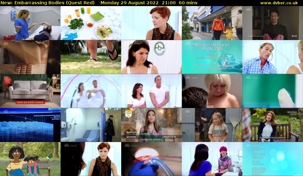 Embarrassing Bodies (Quest Red) Monday 29 August 2022 21:00 - 22:00