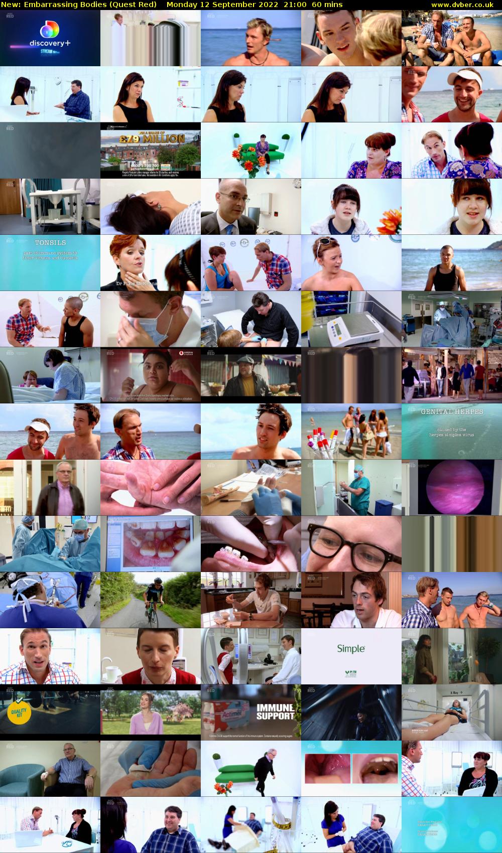 Embarrassing Bodies (Quest Red) Monday 12 September 2022 21:00 - 22:00